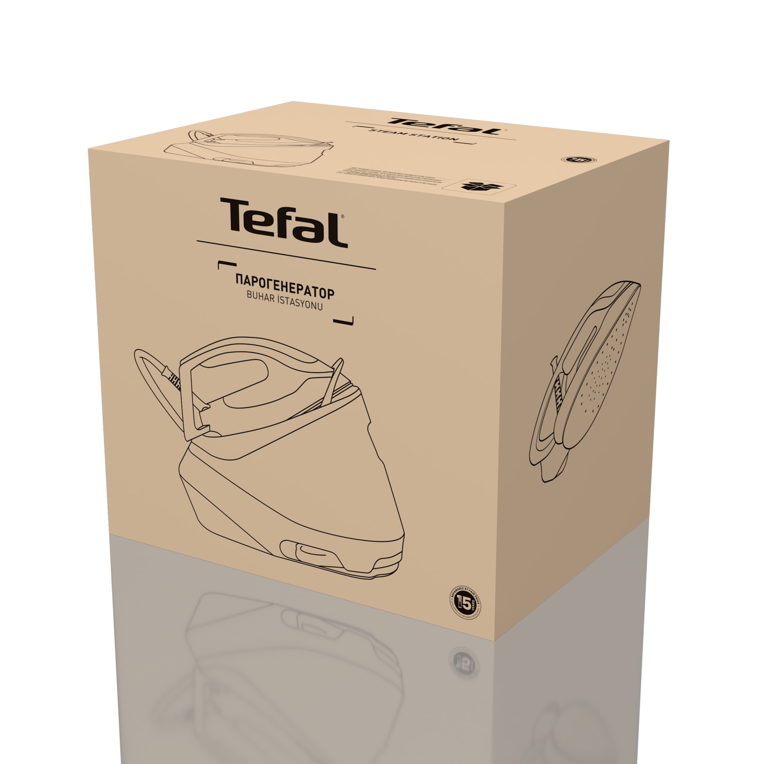 Tefal Dampfbügelstation »Express Power, 6,3 Bar Druck, 1,8 L Wassertank, Kalk-Kollektor,« 1.800 ml Wassertank 420 g/Min. extra Dampfstoß, ideal für alle Textilien, SV8110