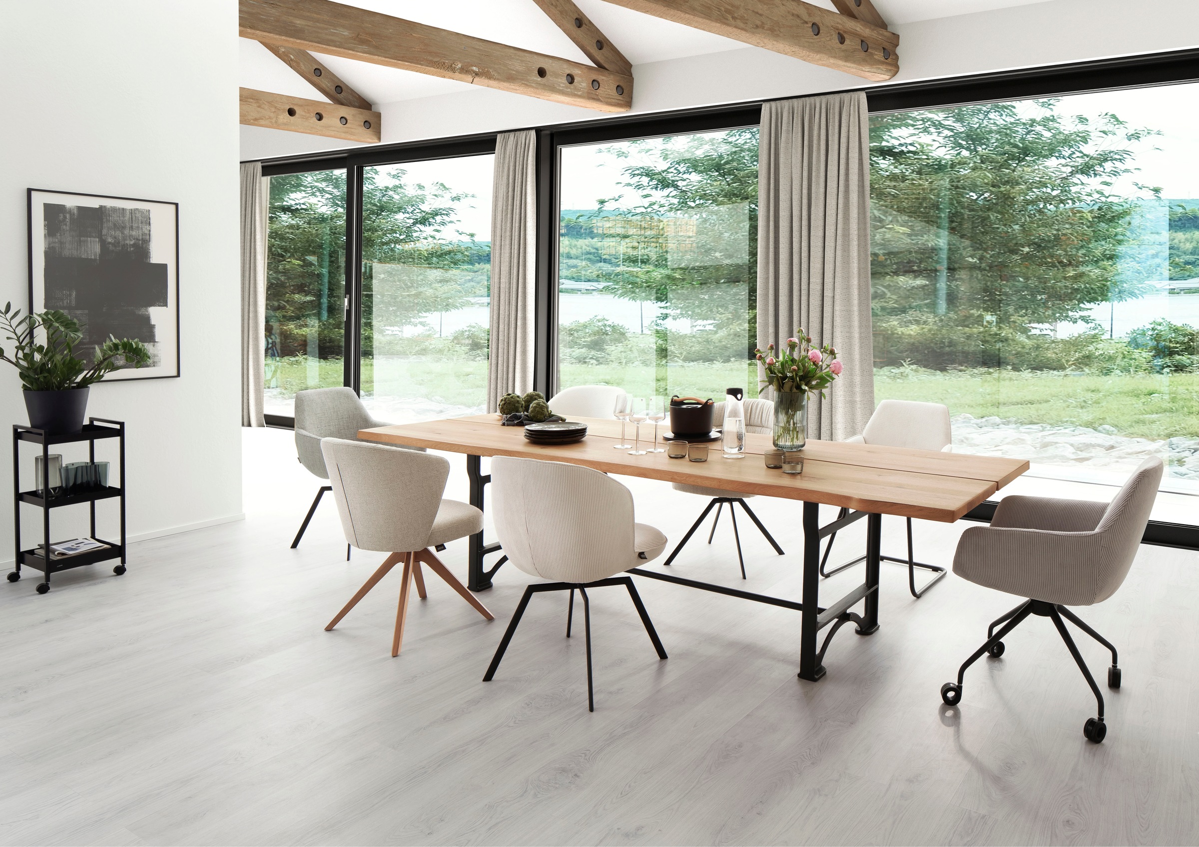 SCHÖNER WOHNEN-Kollektion Deckenträger für Gardinenstangen Serie Einzelprogramm Matteo rechteckig