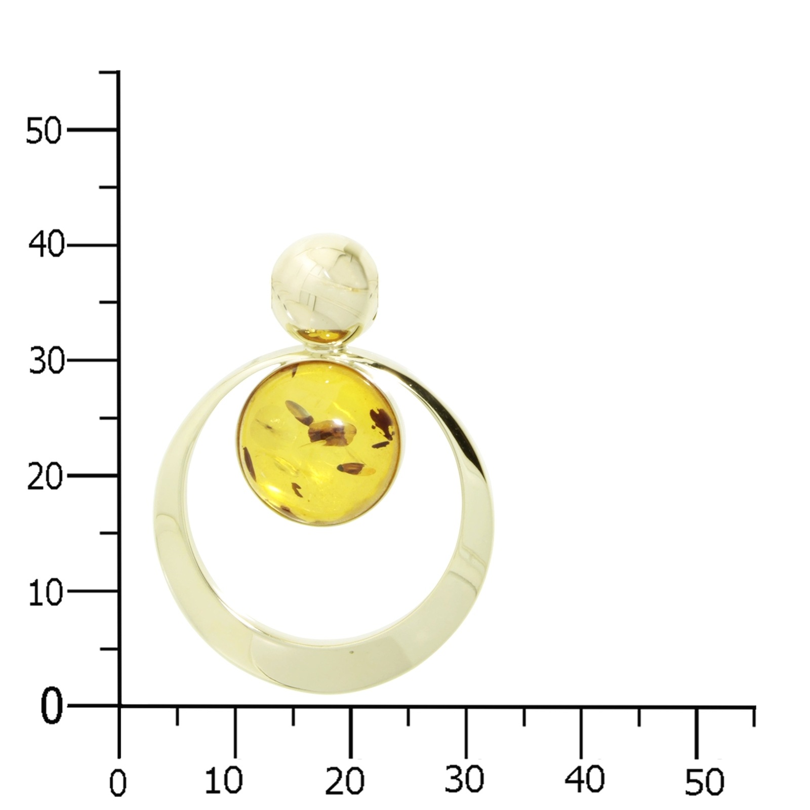 OSTSEE-SCHMUCK Kettenanhänger »- Lenka - Gold 333/000 - Bernstein«