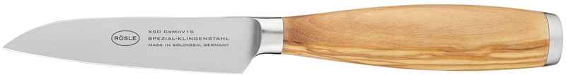 RÖSLE Gemüsemesser "Artesano" für Obst und Gemüse, Made in Solingen, Klingenspezialstahl, Olivenholz