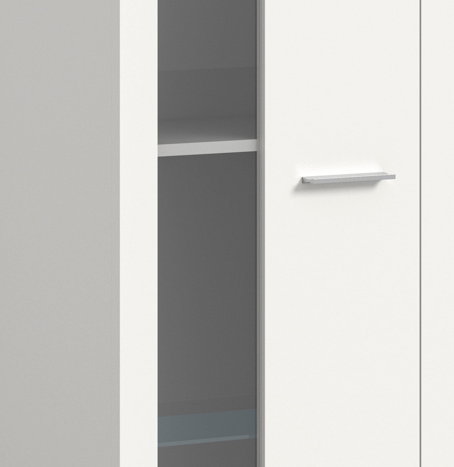 OTTO home Wohnwand »AOSTA, Breite 235cm, 3-teilige Wohn-Kombination« bestehend aus: Lowboard, Wandboard, Vitrine, 3 Stk. tlg.