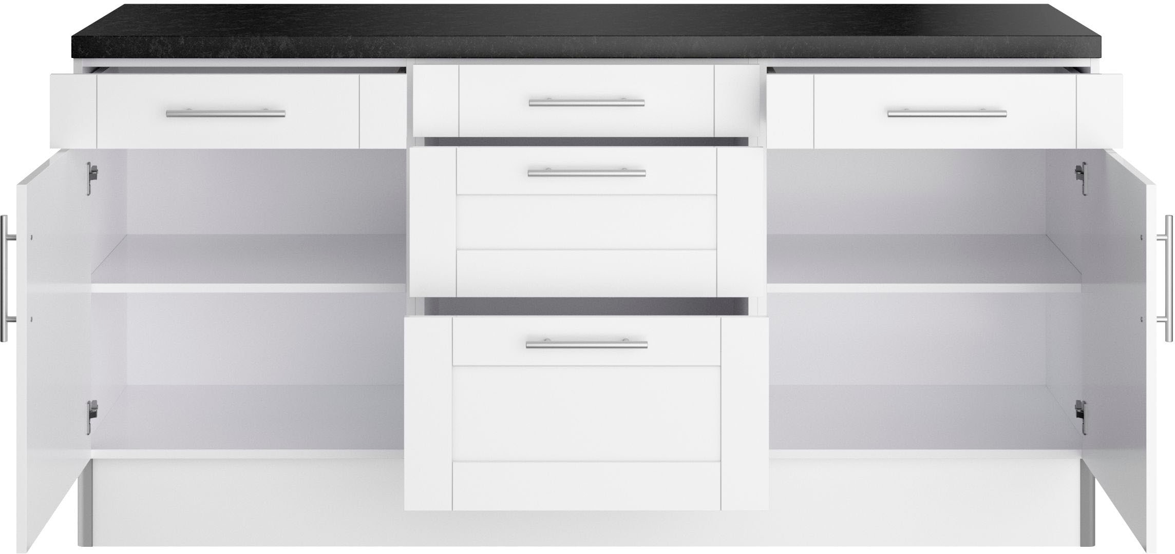 KOCHSTATION Küche »KS-Ahus«, 180 cm breit, ohne E-Geräte, Soft Close Funktion, MDF Fronten