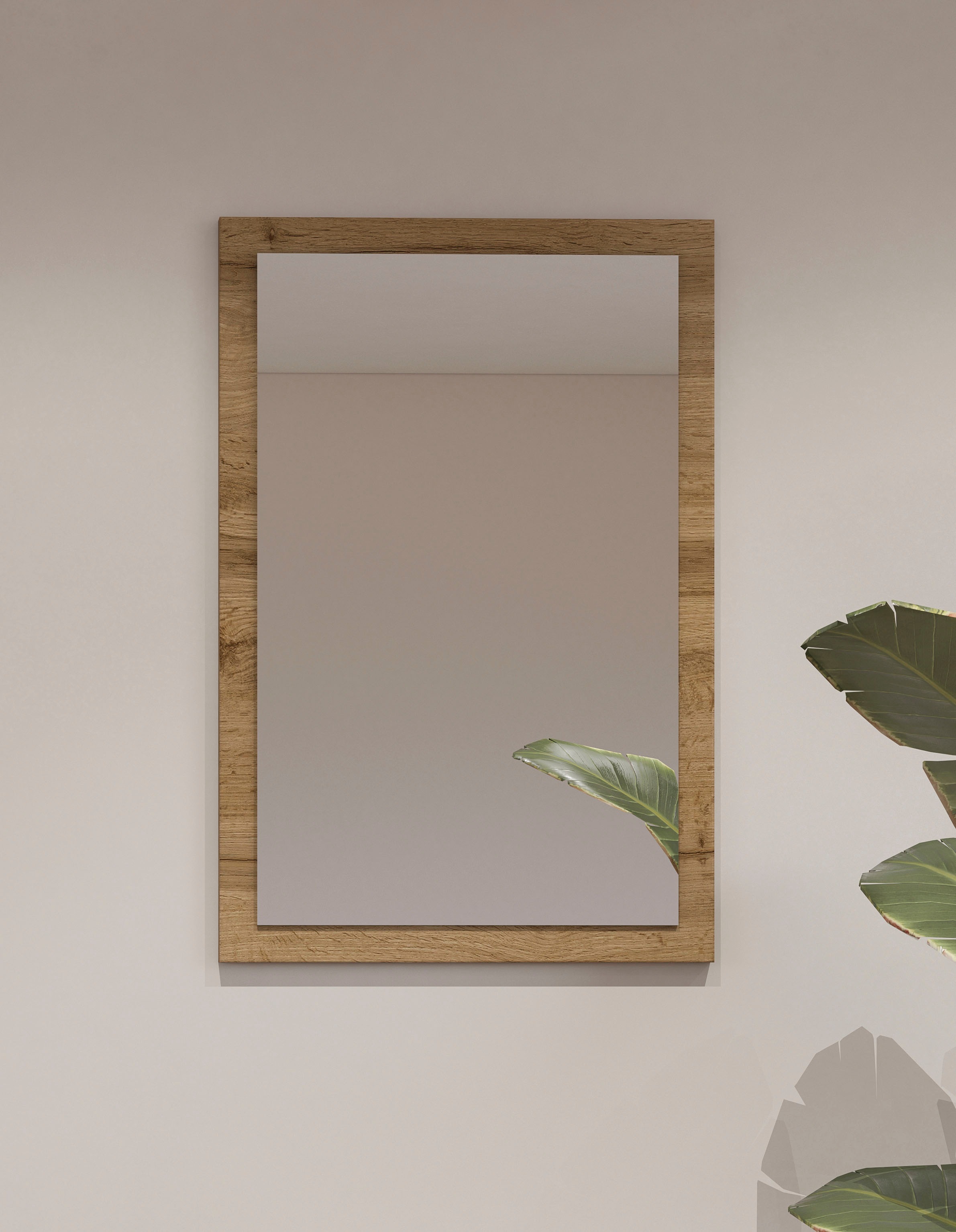 OTTO home Garderobenspiegel "Cross,Breite 40-60 cm moderner Flurspiegel hochkant oder quer hängend" Wandspiegel mit Rahmenoptik