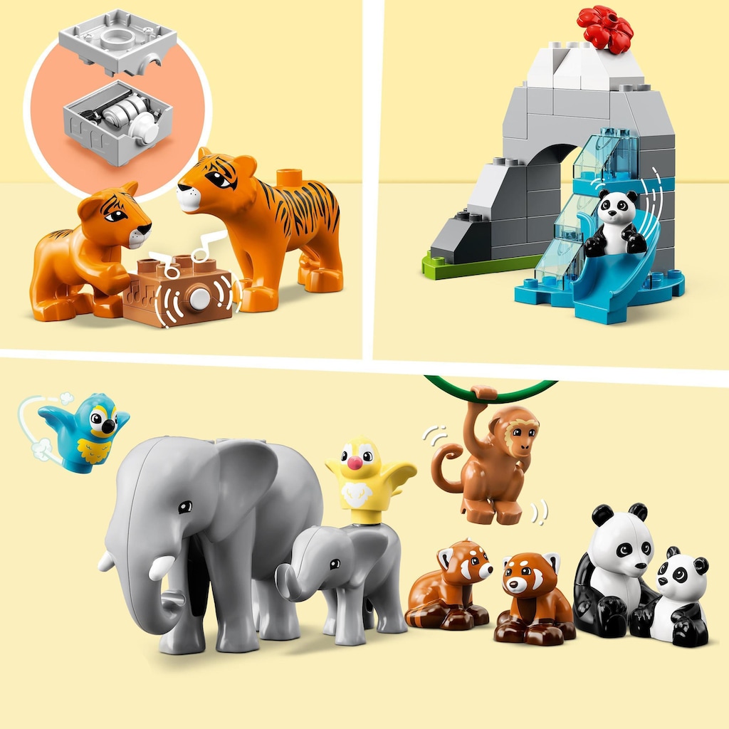 LEGO® Konstruktionsspielsteine »Wilde Tiere Asiens (10974), LEGO® DUPLO«, (118 St.)