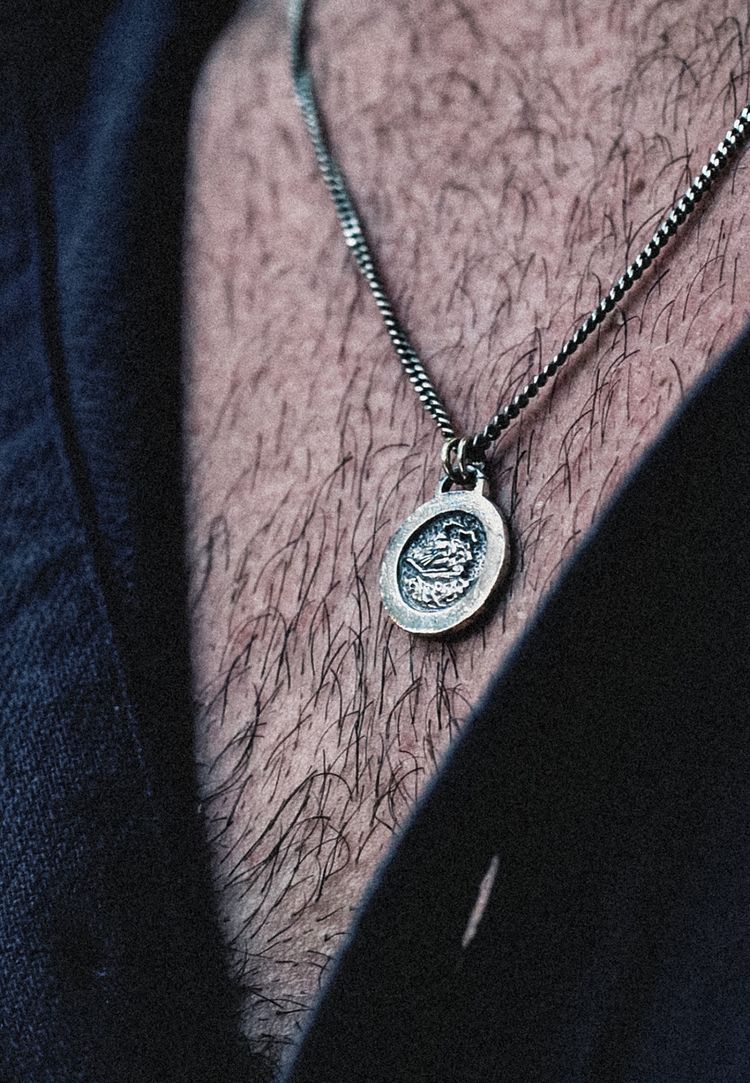 HAZE & GLORY Silberkette »Halskette Münze - Fair Wind Maritim 925 Silber«