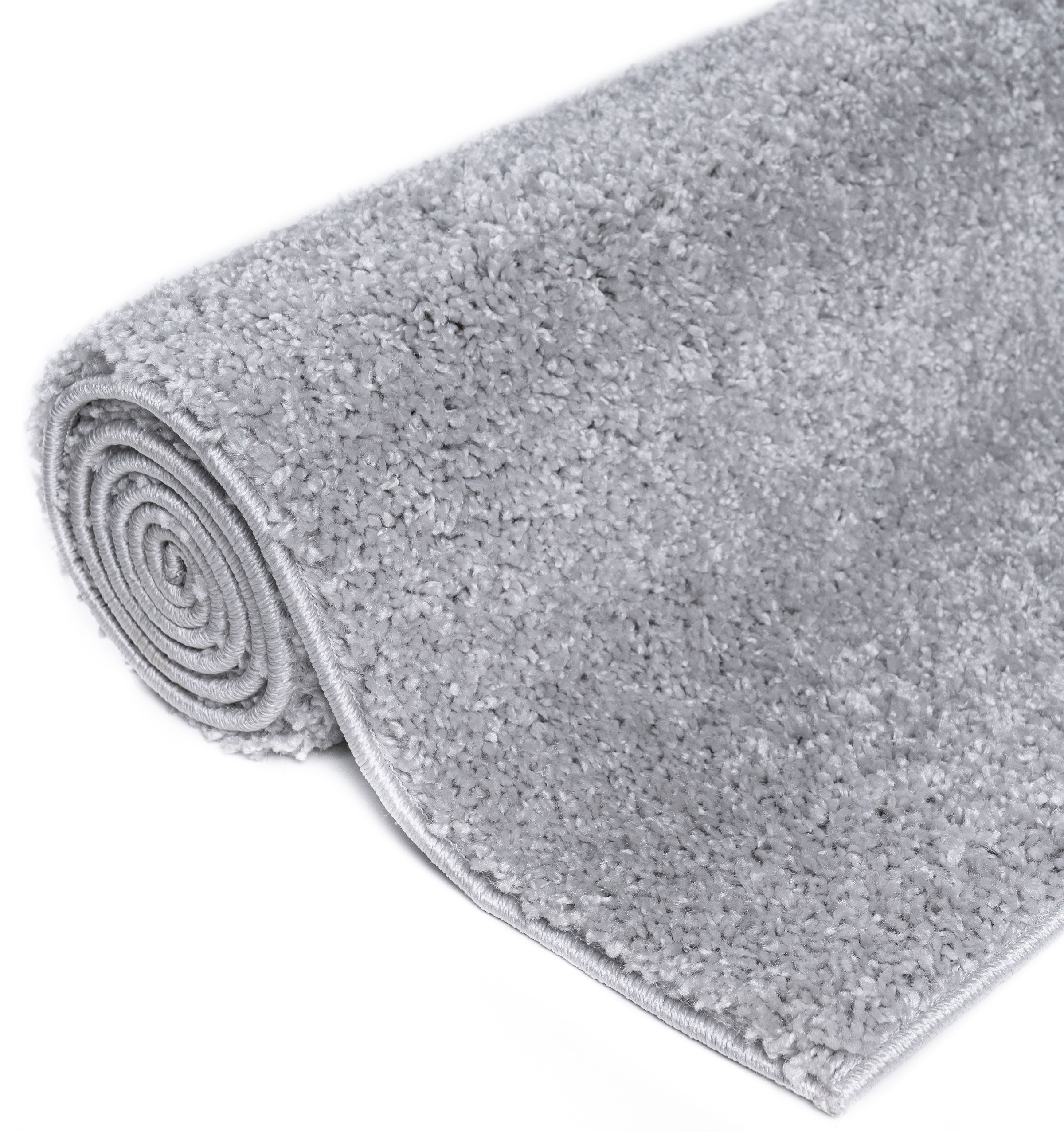 Bruno Banani Läufer »Shaggy Soft«, rechteckig, 30 mm Höhe, Läufer, Brücke, gewebt, Uni-Farben, besonders weich