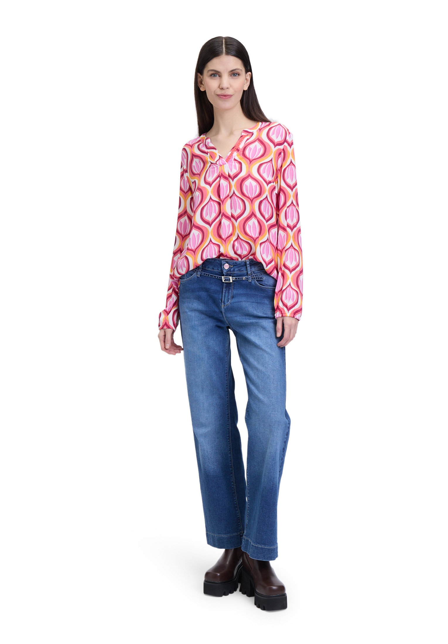 Cartoon Klassische Bluse »Blusenshirt mit Muster«