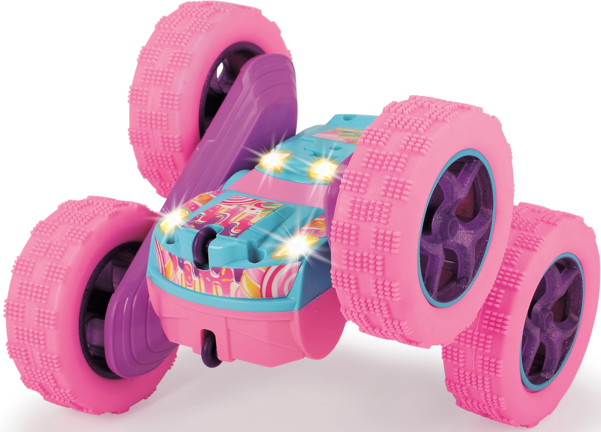 Dickie Toys RC-Monstertruck »Pink Flippy; 2,4 GHz«, mit Licht, Rotations-  und Flip-Funktion bei