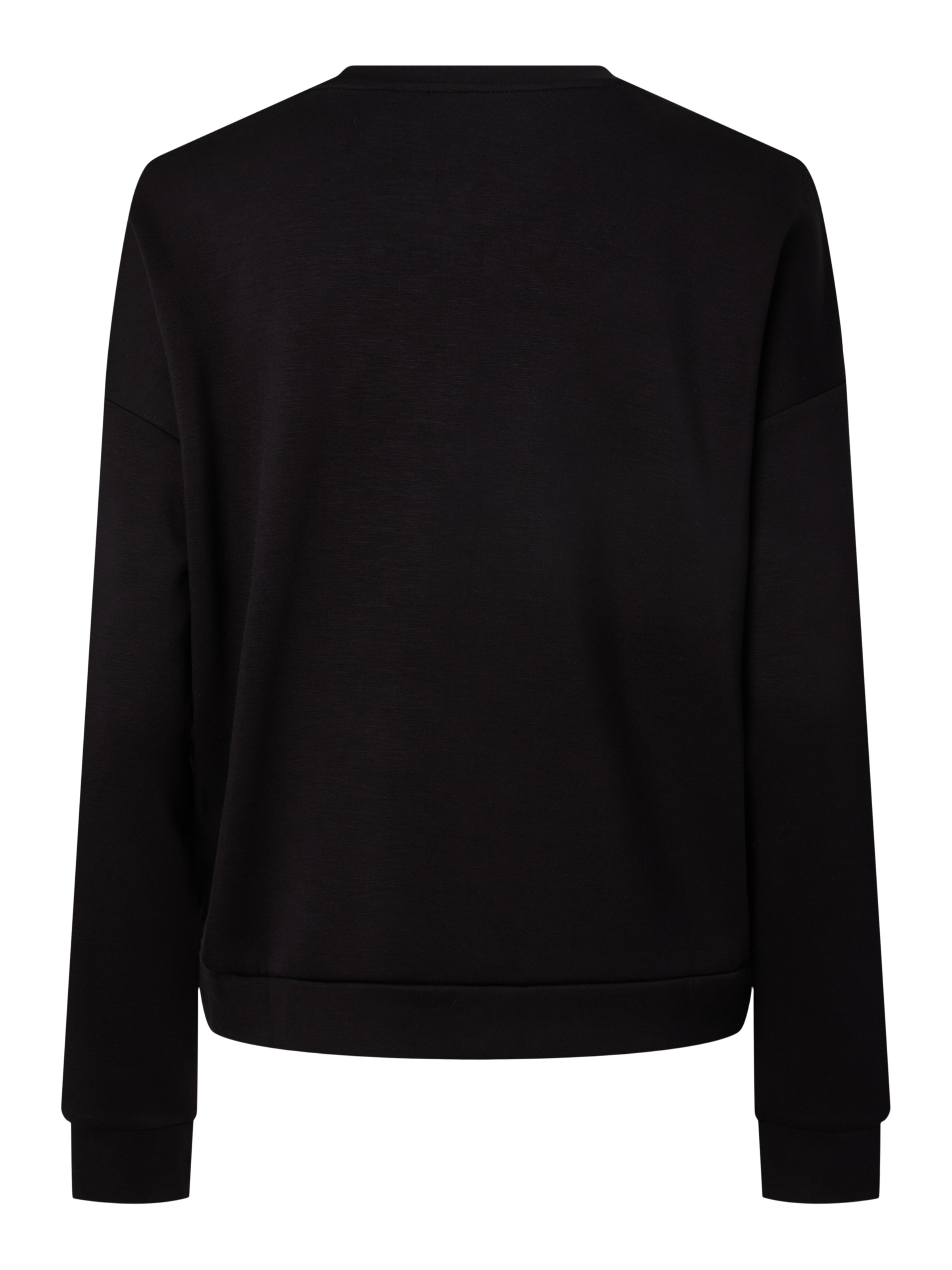 pieces Langarmshirt »PCMICHELLE SCUBA LS TOP SWT NOOS BC« Materialmix