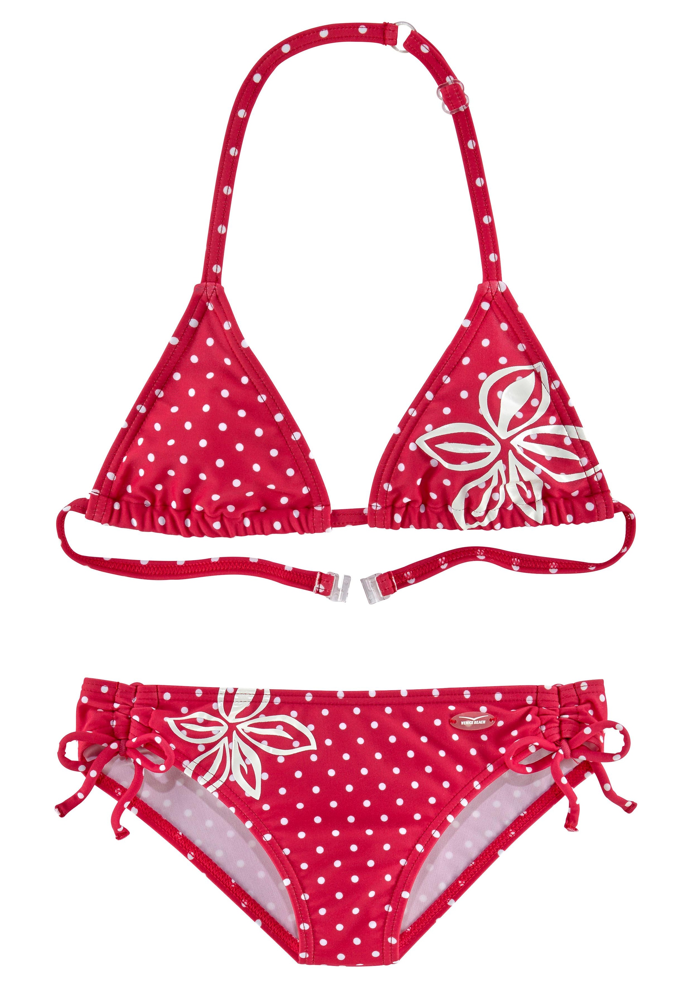 im modischen bei Venice Triangel-Bikini, Punkte-Design Beach