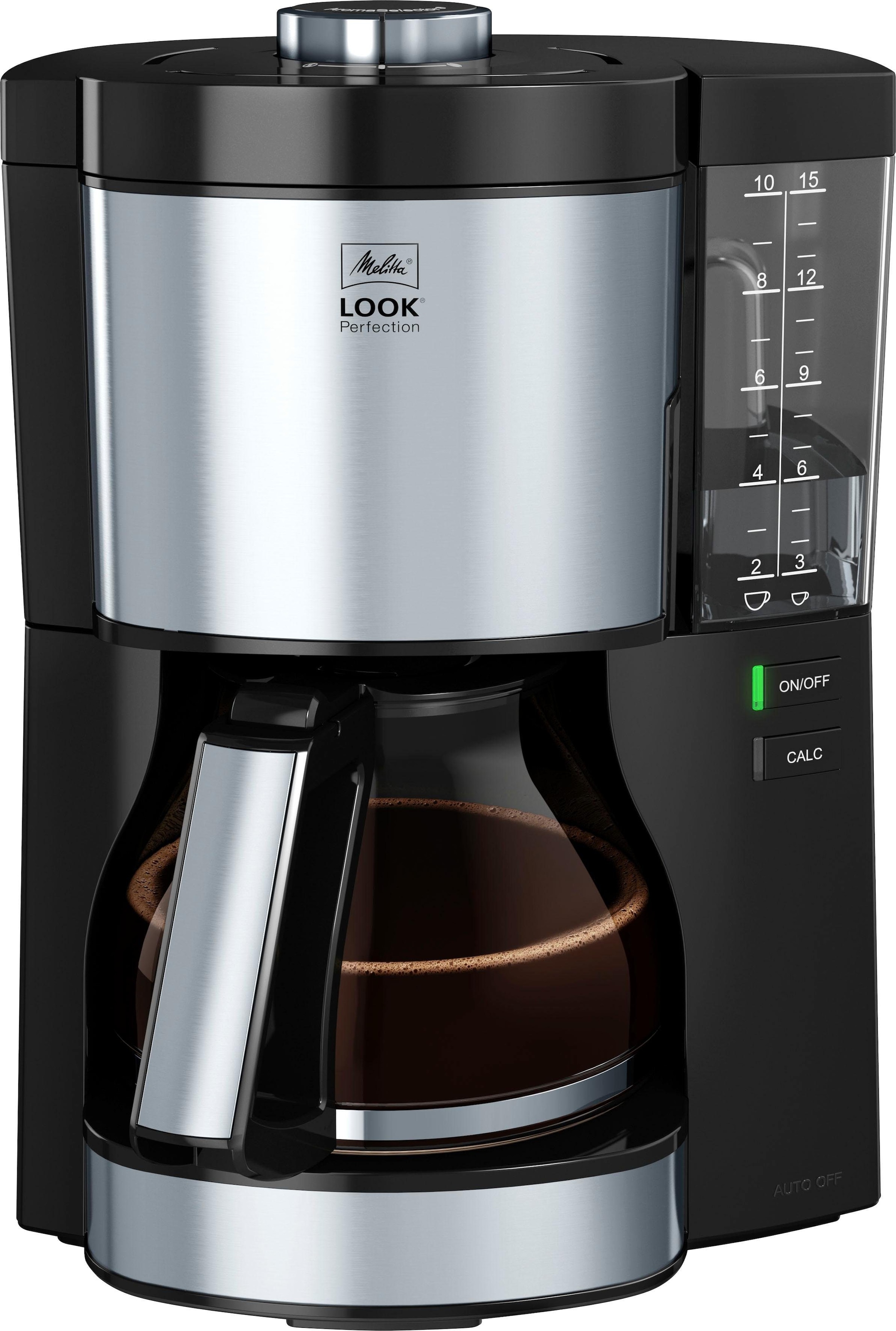 Melitta Filterkaffeemaschine »Look® Perfection 1025-06«, 1,25 l Kaffeekanne,  Papierfilter, 1x4 mit 3 Jahren XXL Garantie