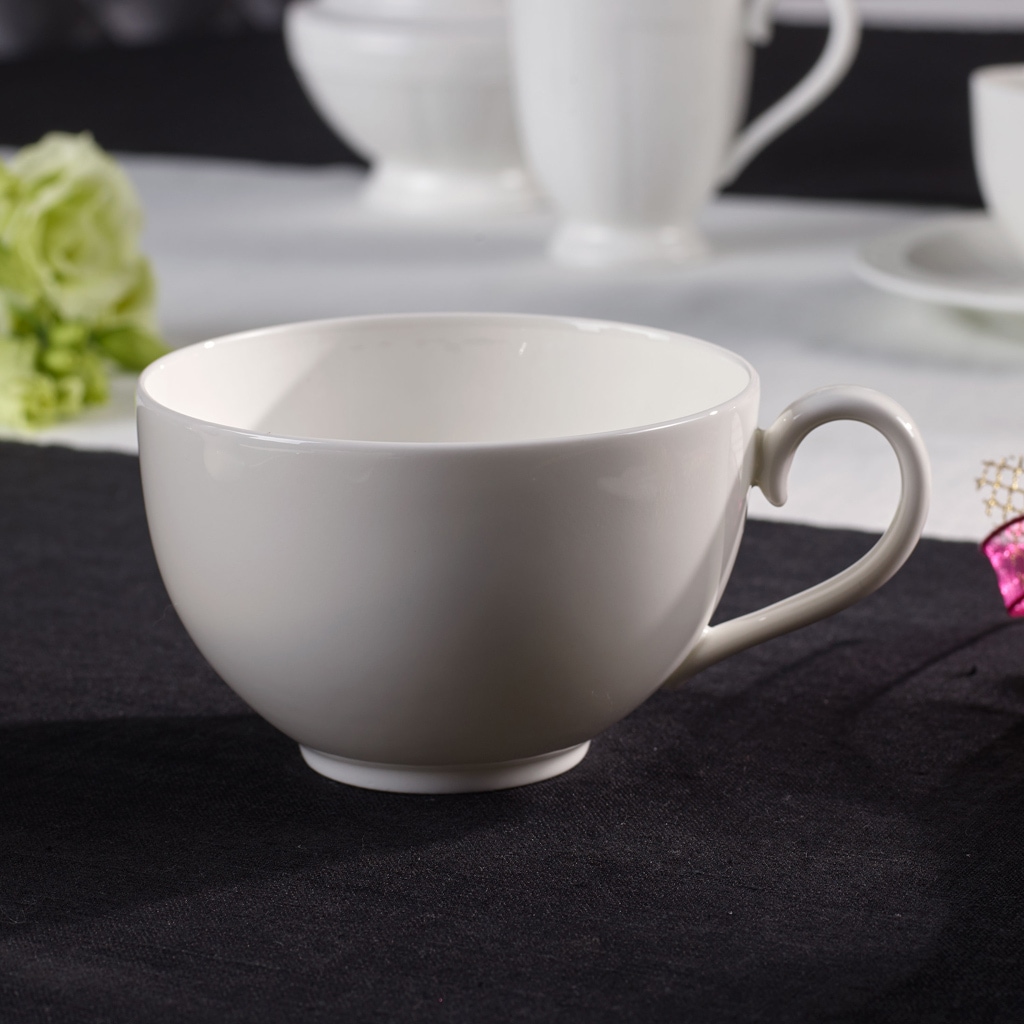 Villeroy & Boch Tasse »Cappuccinotasse mit Untertasse White Pearl 310 ml 2er Set weiß«