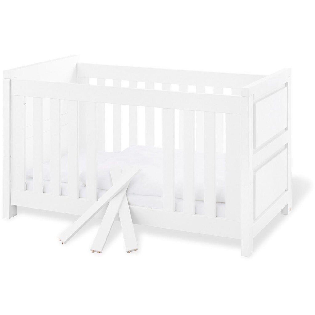 Pinolino® Babymöbel-Set »Milk«, (Spar-Set, 2 St.), extrabreit; mit Kinderbett und Wickelkommode