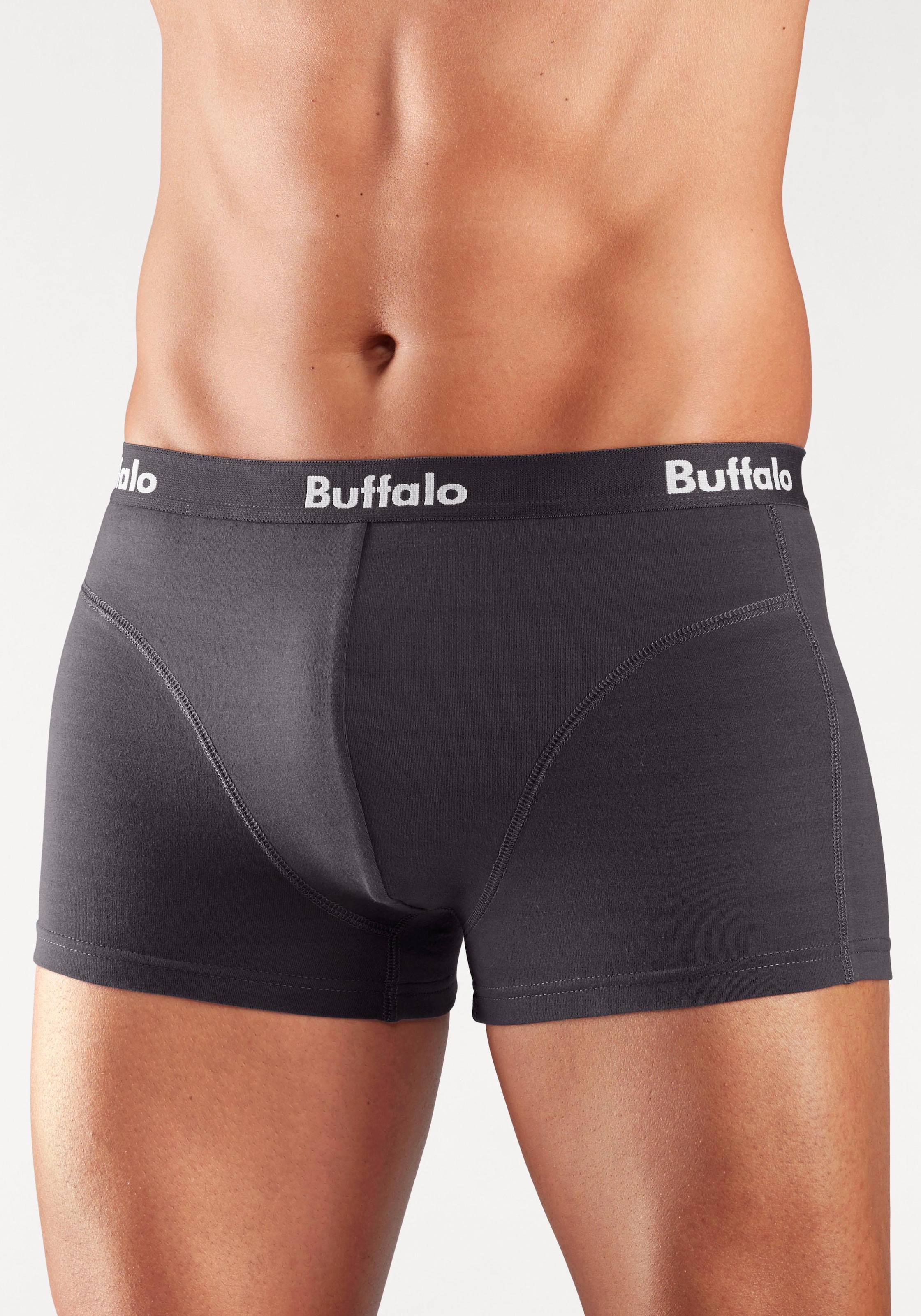 Buffalo Hipster, (Packung, 3 St.), knapp sitzende Boxershorts aus Baumwollmischung