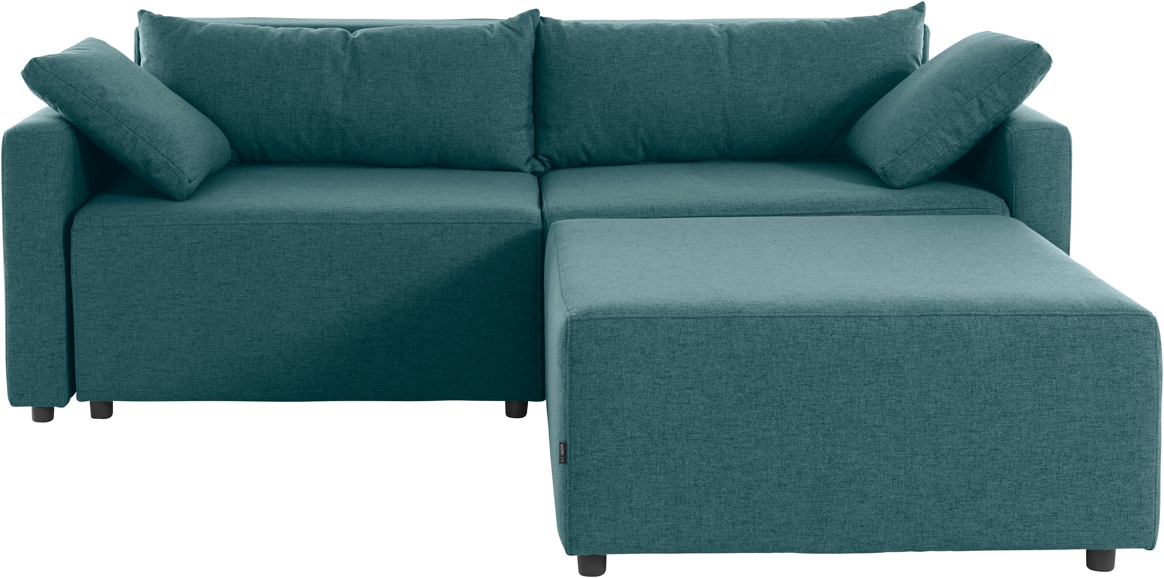 INOSIGN Ecksofa »Marva 3tlg. L-Form«, beide Armlehnelemente ausziehbar für Bettfunktion, mit Bettkasten