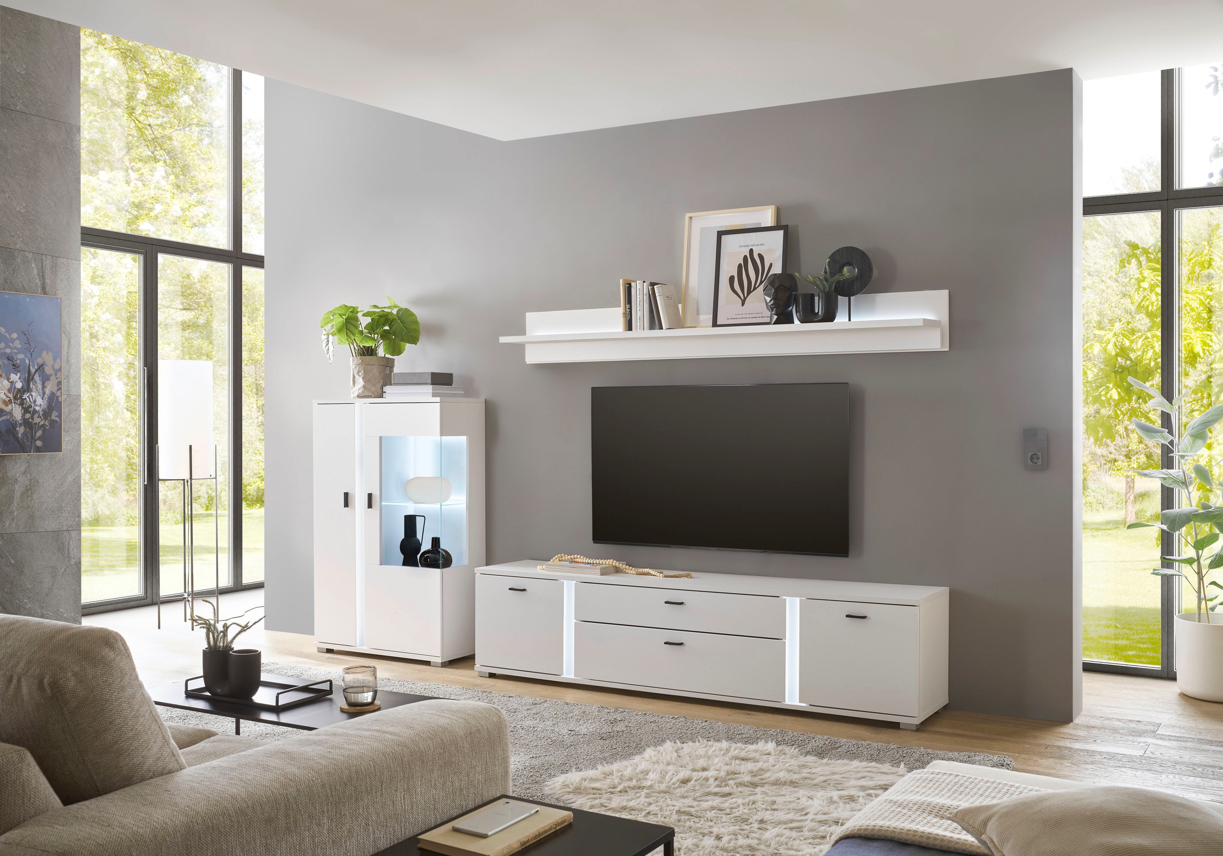 Home affaire Wohnwand »LONG ISLAND« Set, 3 Stk. tlg.