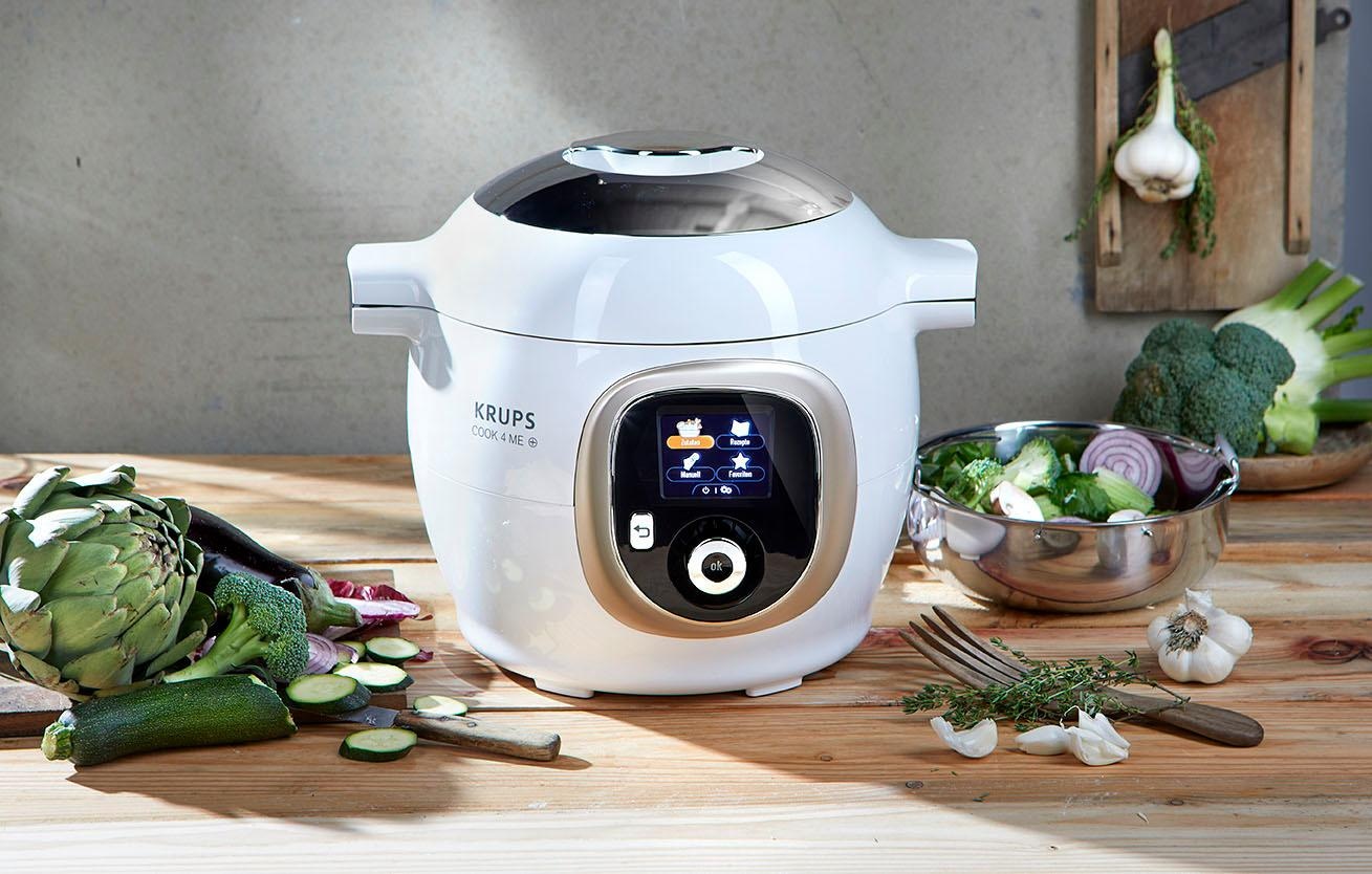 Krups Multikocher »CZ7101 Schnellkochtopf, Jahren Dampfgaren, Anbraten 3 Cook4Me digitale 6L Kapazität, mit Rezepte, +«, Garantie XXL