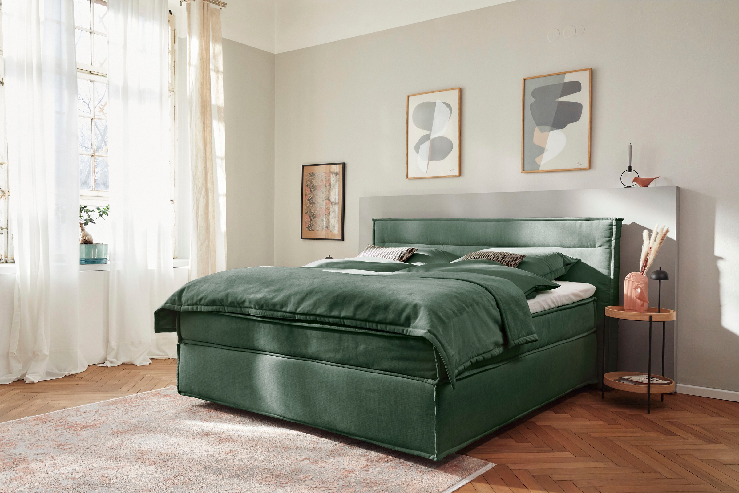 Musterring Boxspringbett »JustB! SC100«, schwebende Optik, inklusive Topper, verschiedene Farben, 180 x 200 cm