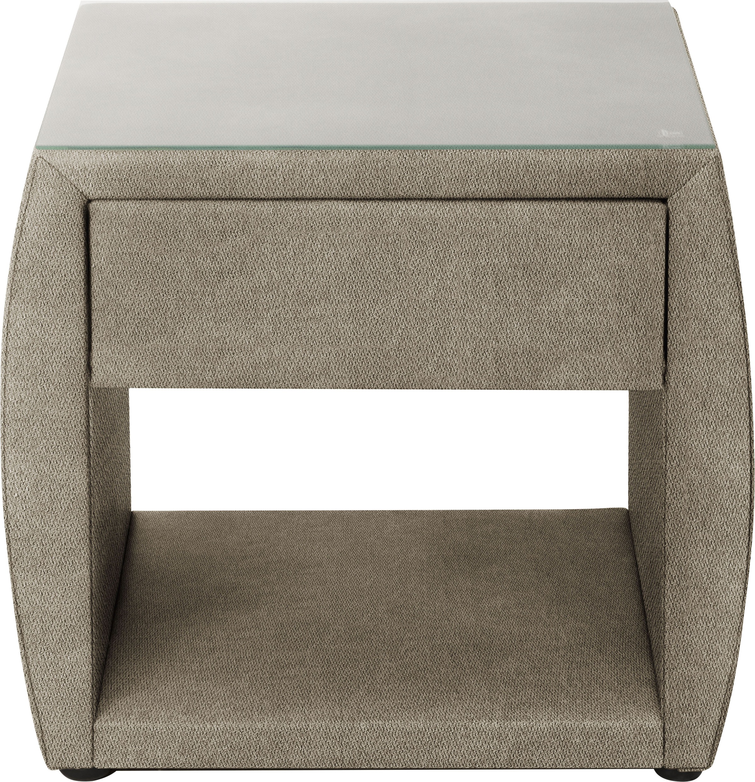 alina Nachttisch »Nadina« mit Glasplatte