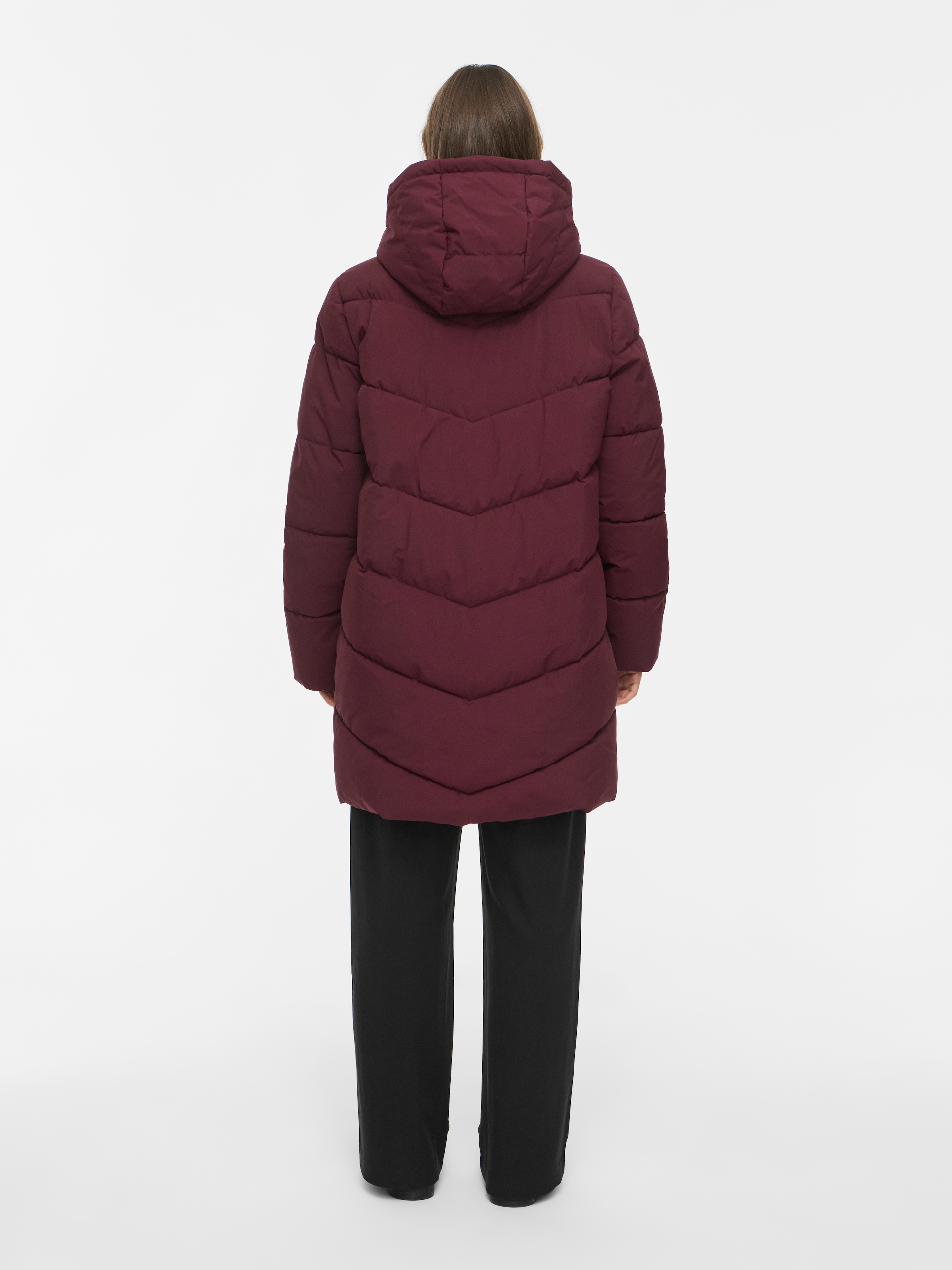 Vila Steppmantel »VILAVENDER L/S HOOD PUFFER/TB/RK« Kunstfaser