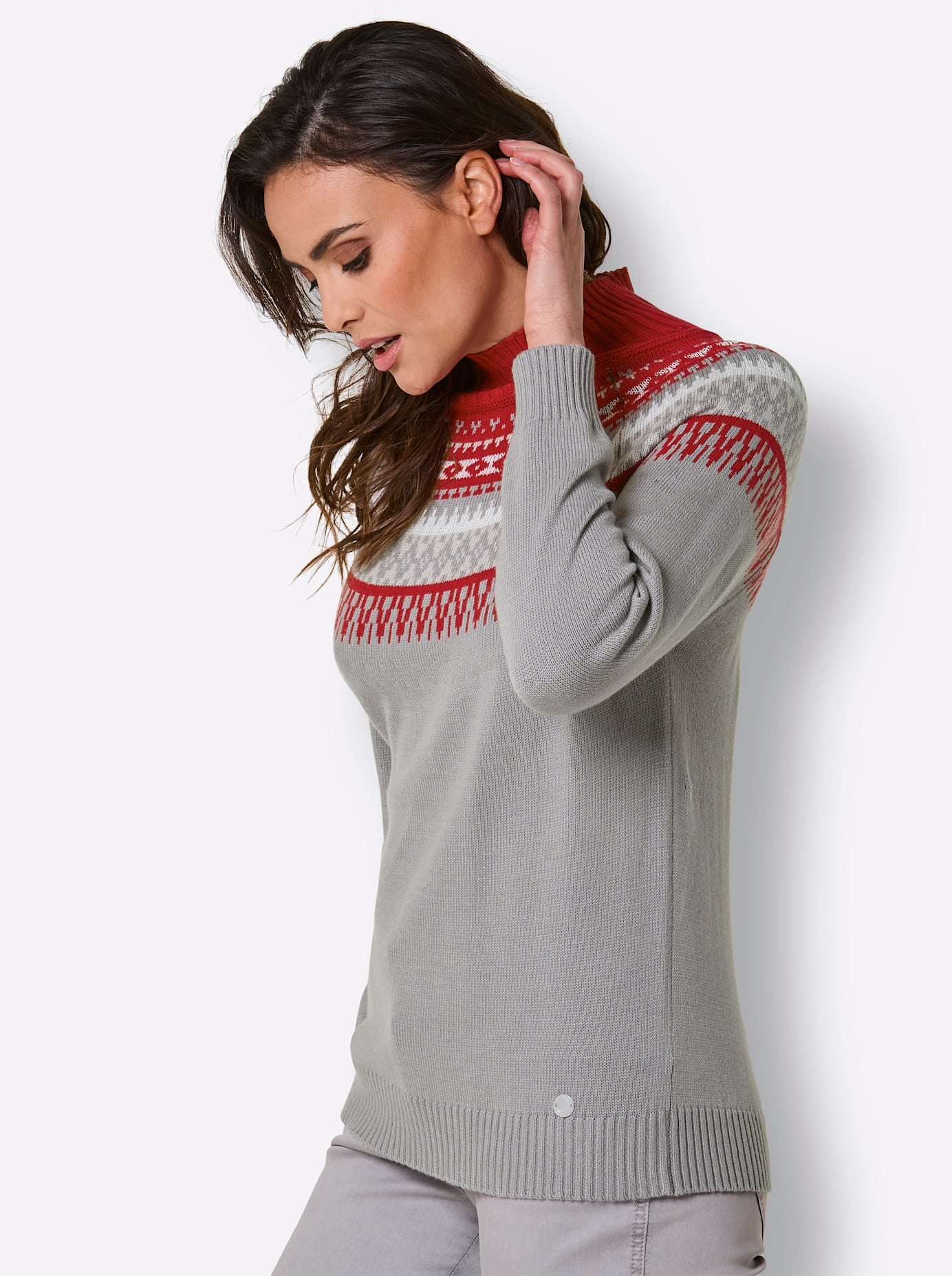 CREATION L PREMIUM Norwegerpullover »Modal-Mix-Pullover«