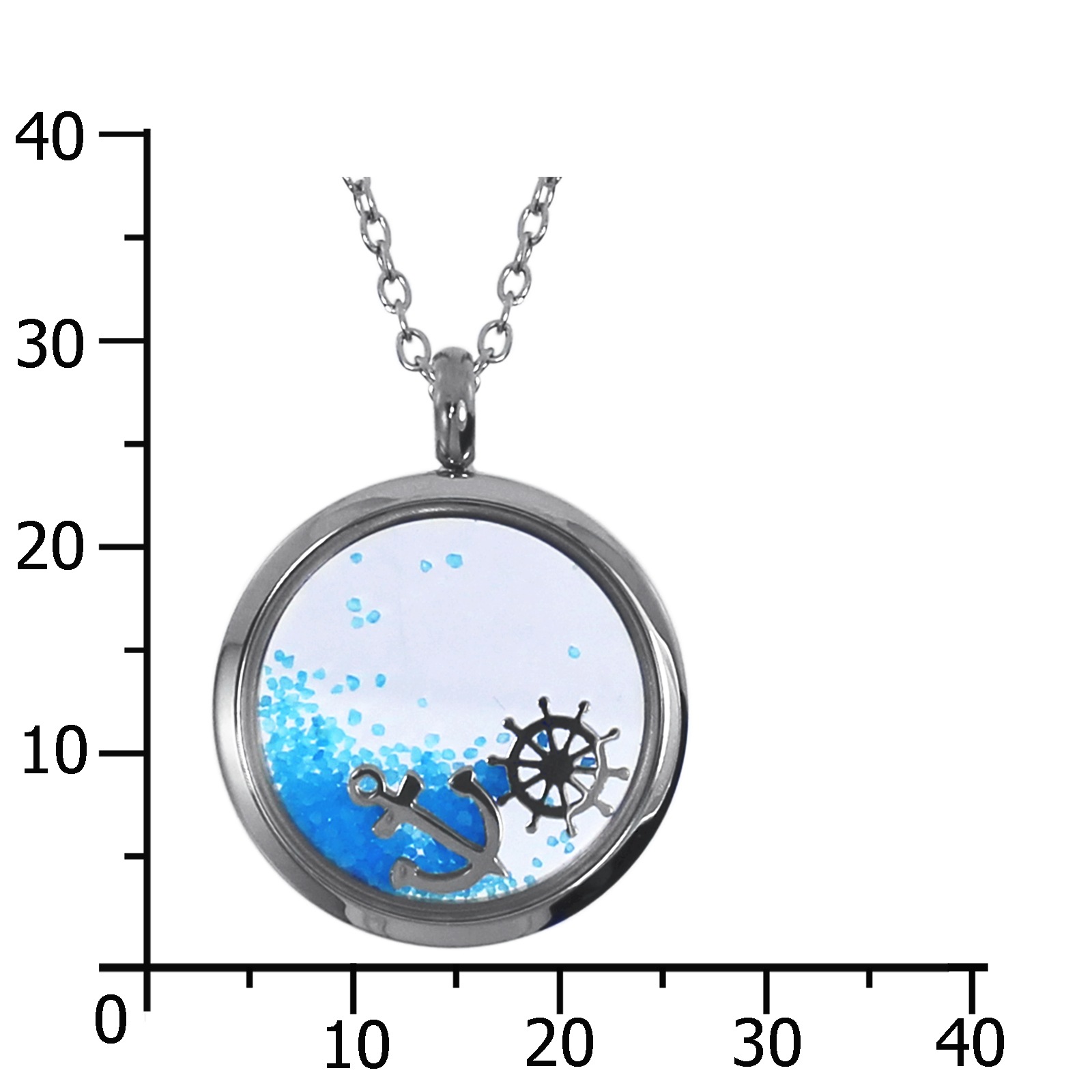 OSTSEE-SCHMUCK Kette mit Anhänger »- Anker 23 mm - Edelstahl - ohne Stein«
