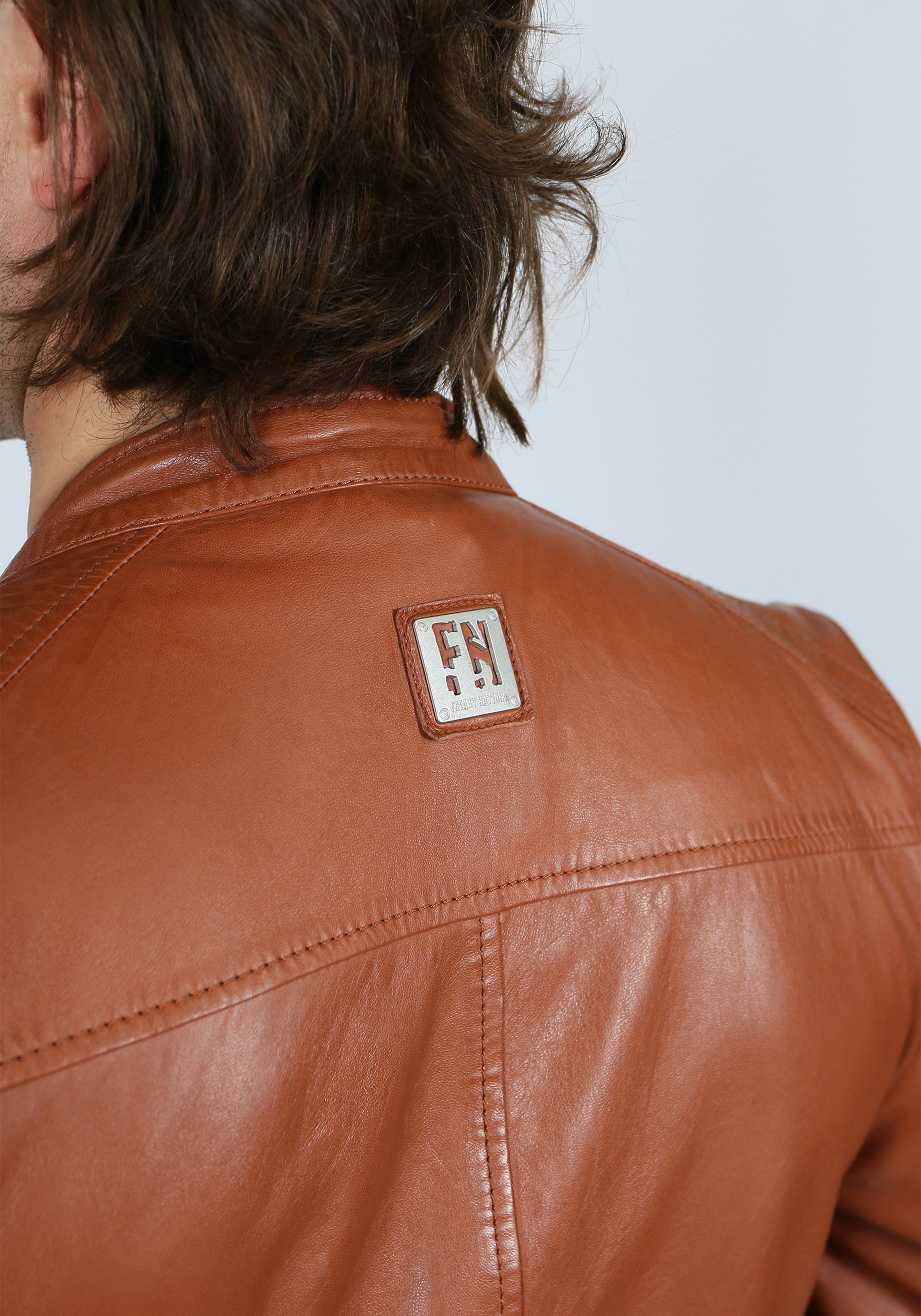 Freaky Nation Lederjacke »Lucky Jim-FN«