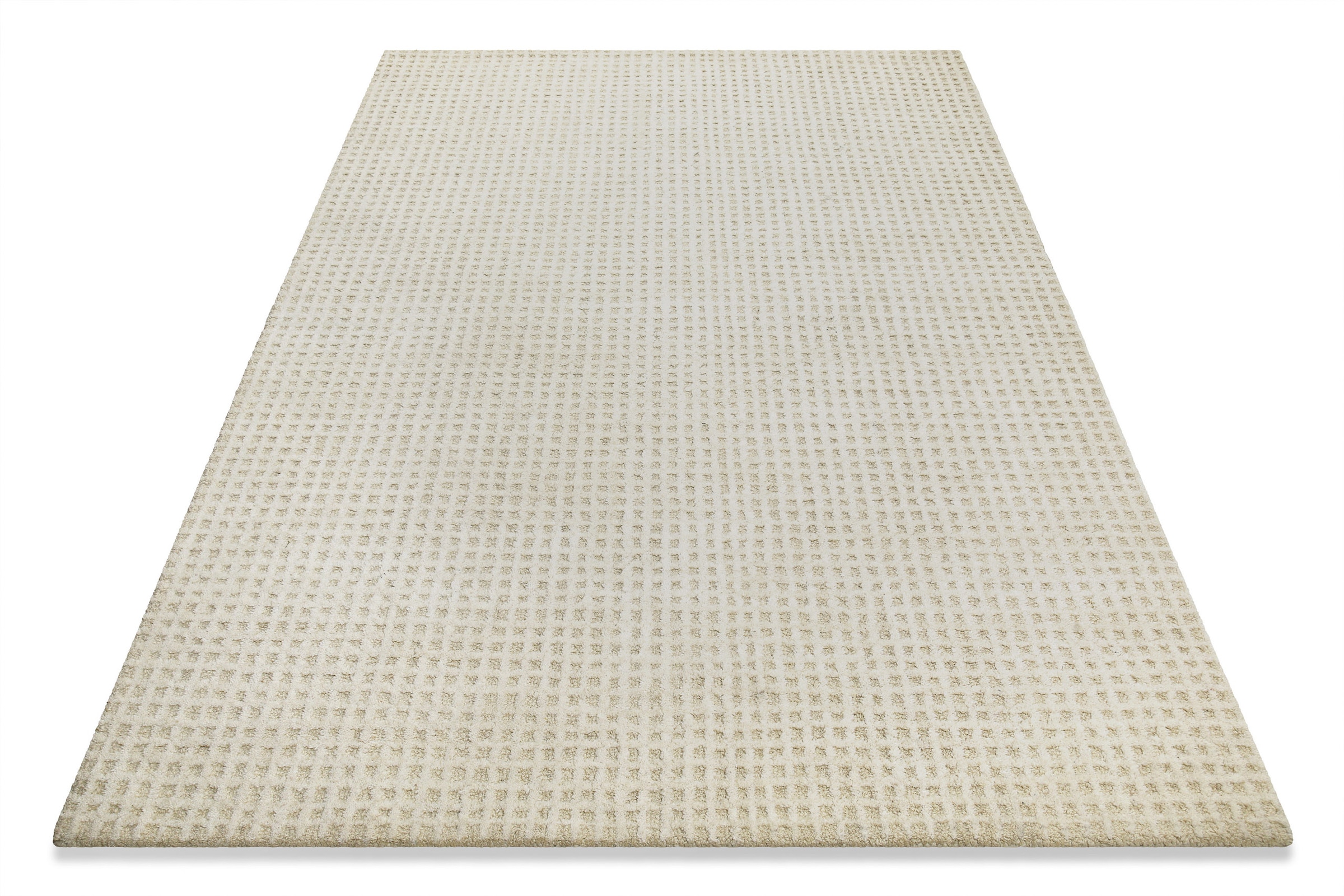 Wecon home Teppich »Hamptons THIRTY«, rechteckig, 17 mm Höhe, Läufer, Kurzflor, Wohnzimmer, Schlafzimmer, elegant, robust, kariert