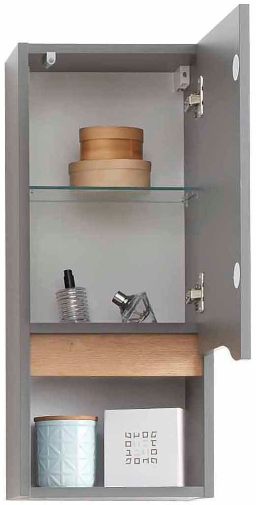 Saphir Badmöbel-Set »Quickset 5-teilig, Waschbeckenunterschrank mit LED-Spiegelschrank« 6 Stk. tlg.