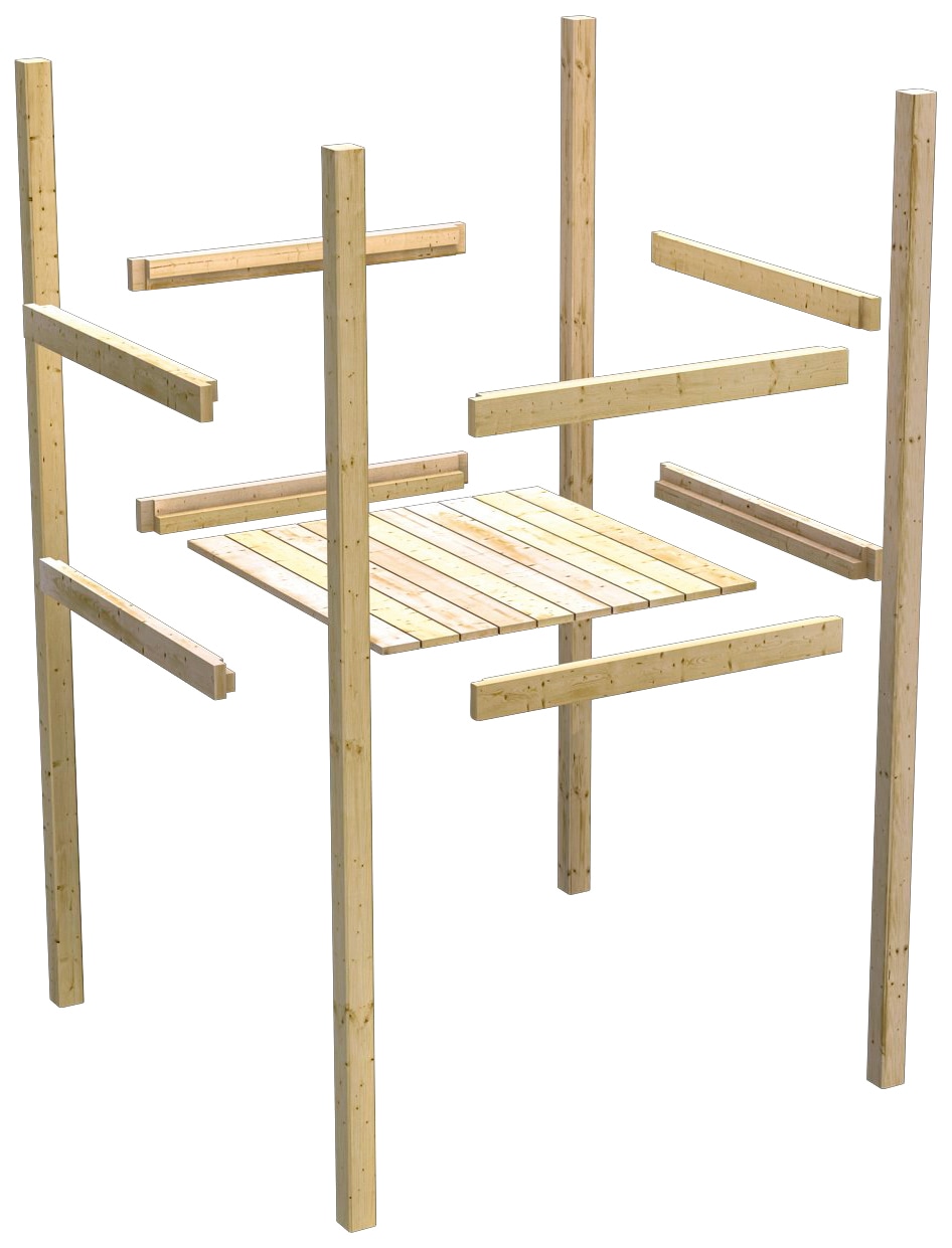 AKUBI Spielturm »Fidel« BxTxH: 198x243x330 cm