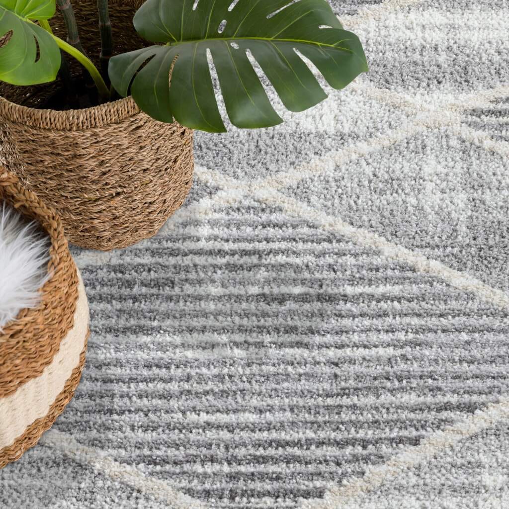 Carpet City Teppich »FLAIR178«, rund, 11 mm Höhe, Kurzflor-Teppich, Skandi-Stil, Wohnzimmer