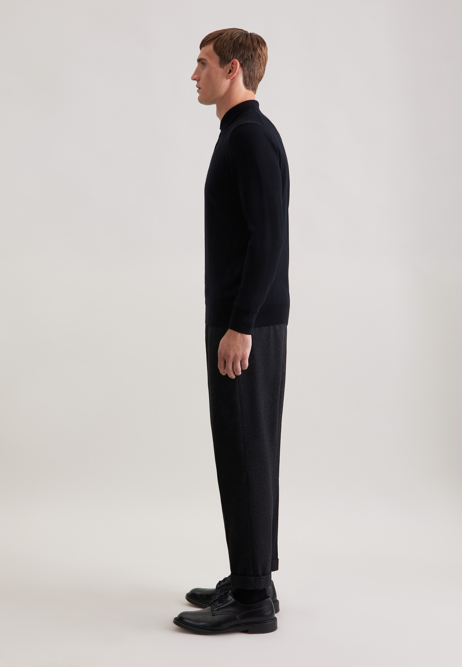 seidensticker Strickpullover »Schwarze Rose« 1/1 Kragen Uni