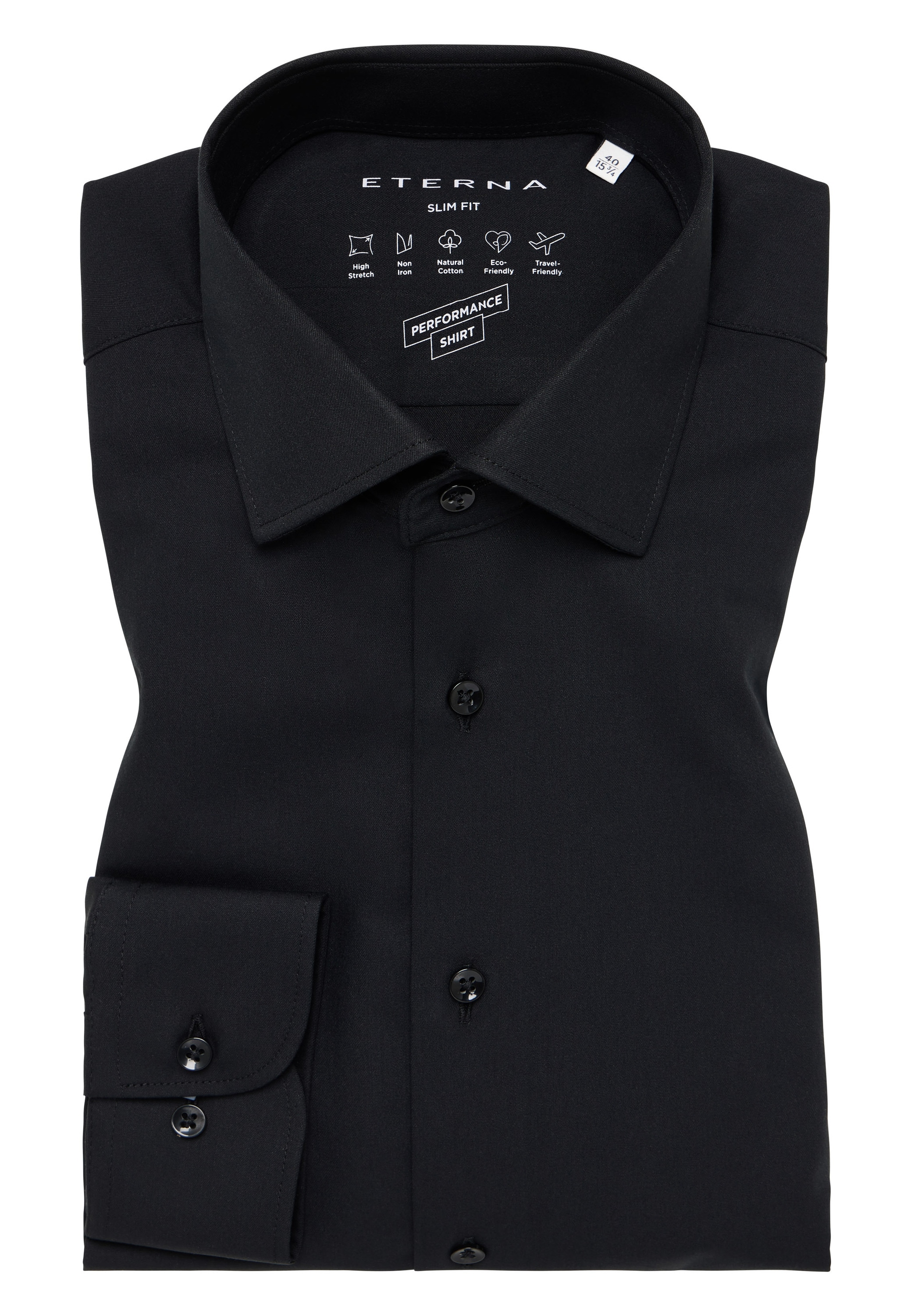 Eterna Langarmhemd »SLIM FIT«, NON IRON (bügelfrei)
