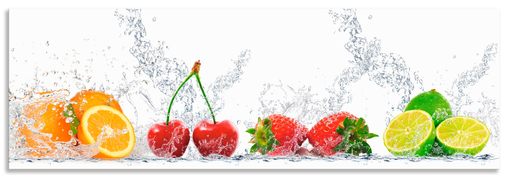 Artland Küchenrückwand »Fruchtig erfrischend gesund Fruchtmix«, (1 tlg.), Alu Spritzschutz mit Klebeband, einfache Montage