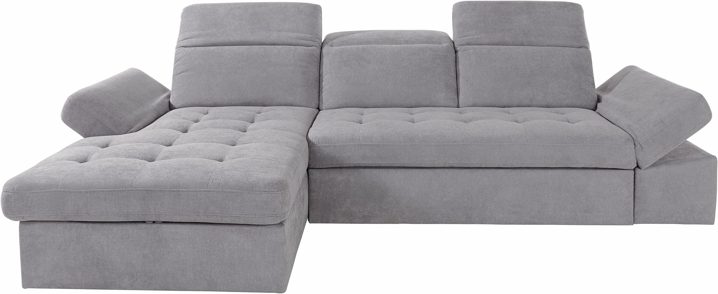 sit&more Ecksofa »Stardust L-Form«, wahlweise mit Bettfunktion und Bettkasten