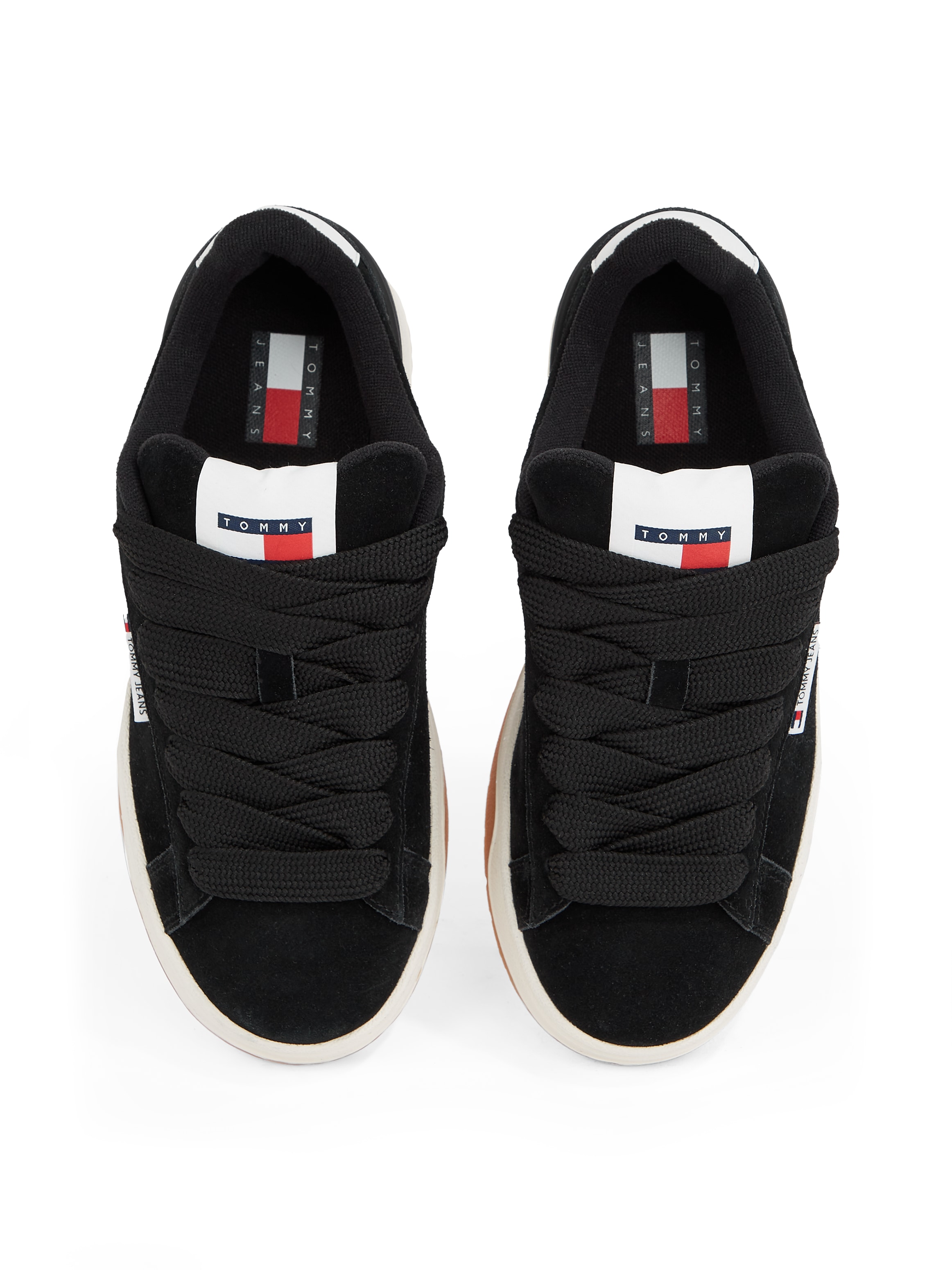Tommy Jeans Plateausneaker »TJW SKATE SNEAKER«, Freizeitschuh, Halbschuh, Schnürschuh mit gepolstertem Schaftrand