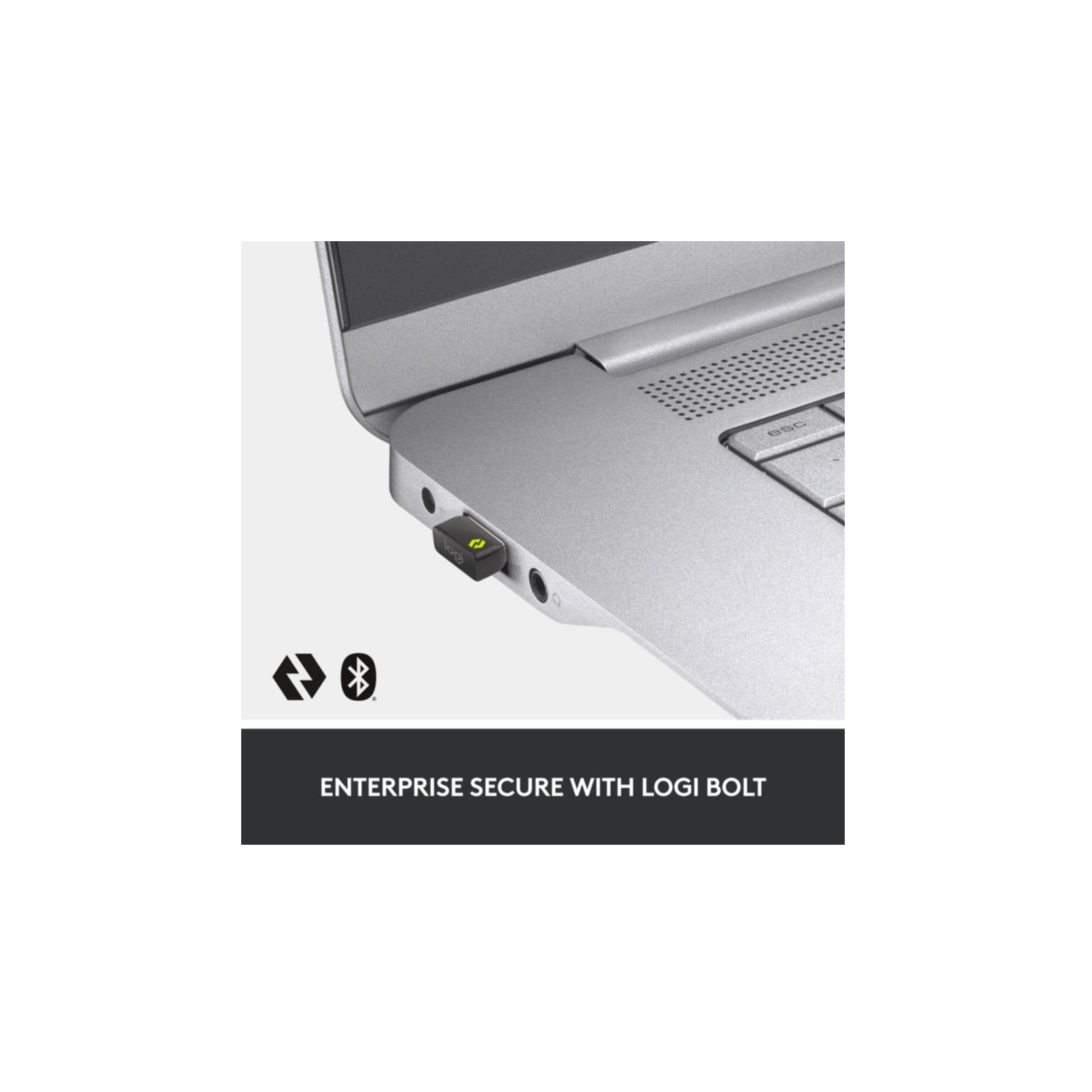 Logitech Tastatur »MX Keys Combo for Bussiness« (Fn-Tasten | Handgelenkauflage | Lautstärkeregler | Multimedia-Tasten | USB-Anschluss | Ziffernblock)