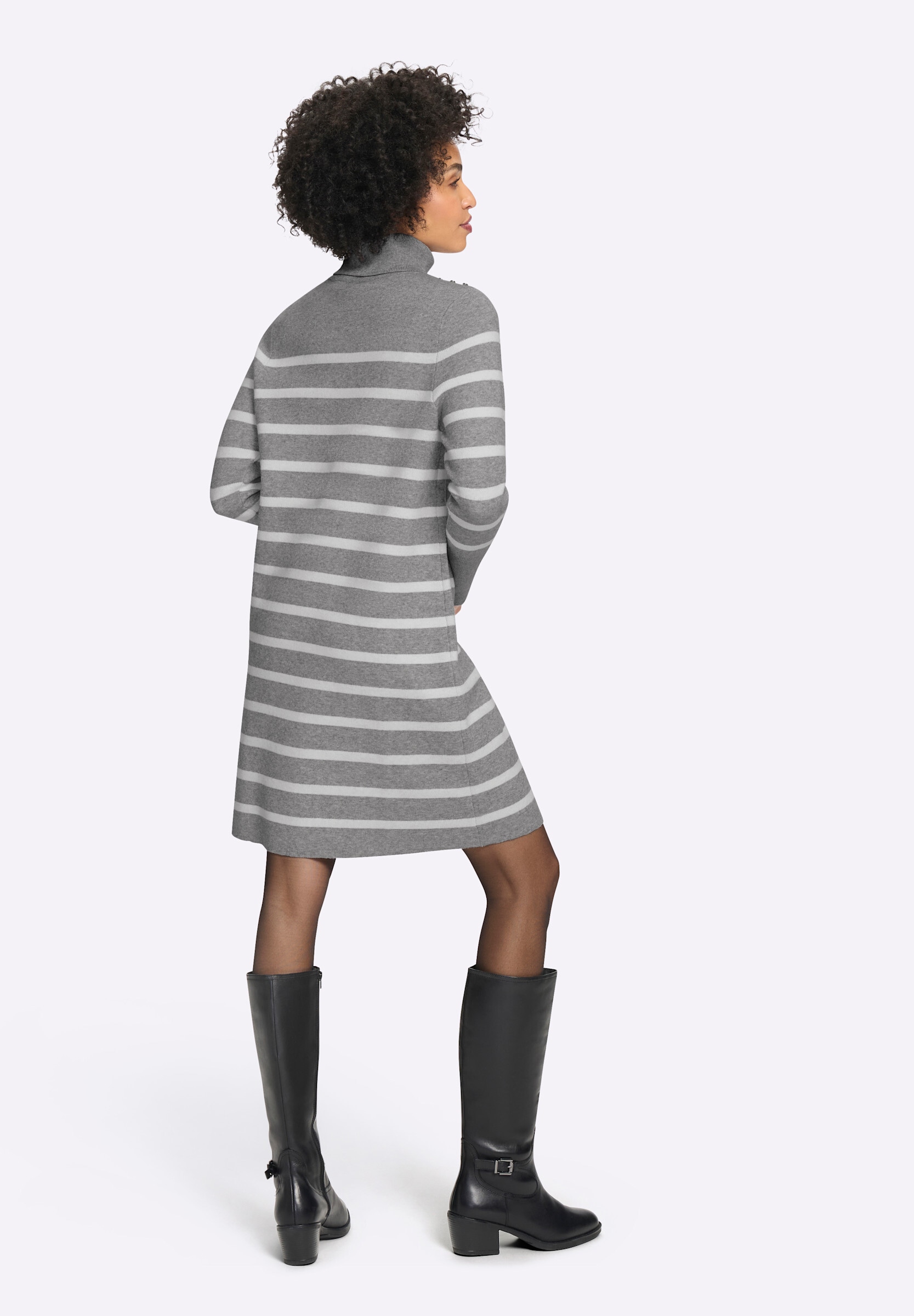 heine Strickkleid »Strickkleid Strickkleid mit Ringelmuster« Ohne Taschen