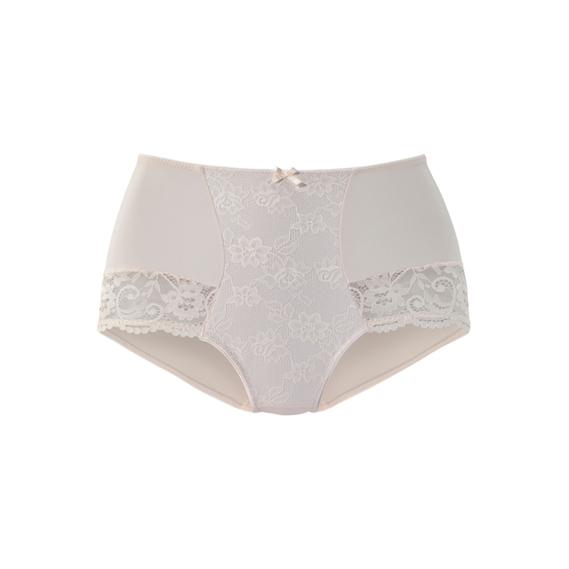 Nuance High-Waist-Panty, mit Spitzeneinsätzen bei ♕