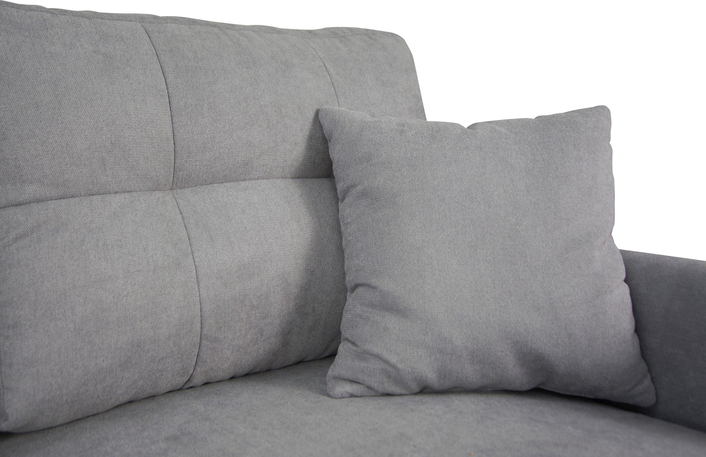 Home affaire Ecksofa »TRIPLO optionale Schlafsofa mit Bettkasten, Maße B/T/H: 234/164/89 cm«, L-Form wahlweise mit Bettfunktion - Liegefläche 132x210 cm