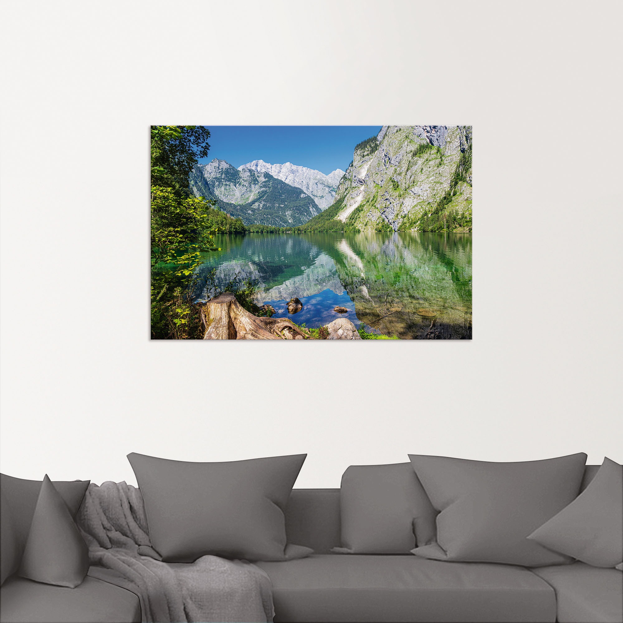 Artland Wandbild »Obersee Berchtesgadener Land in Bayern«, Berge & Alpenbilder, (1 St.), als Alubild, Outdoorbild, Wandaufkleber in verschied. Größen