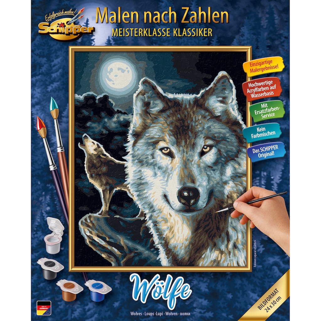Schipper Malen nach Zahlen »Meisterklasse Klassiker - Wölfe«