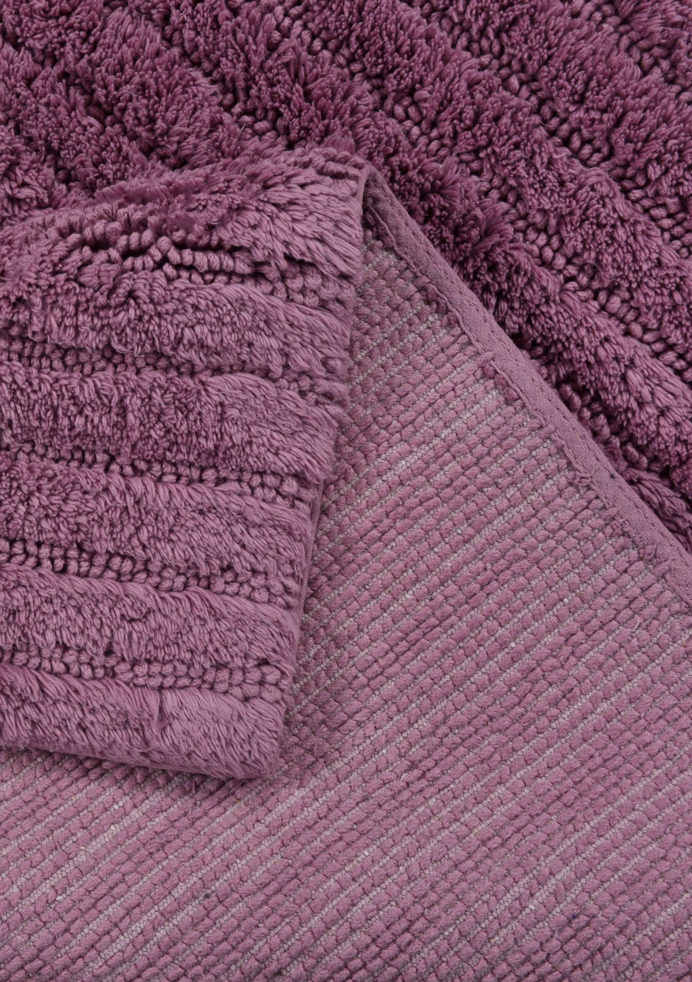 TOM TAILOR HOME Badematte »Cotton Stripes«, Höhe 20 mm, rutschhemmend beschichtet, fußbodenheizungsgeeignet-strapazierfähig, Uni Farben, gestreift, reine Baumwolle, Hoch-Tief Effekt