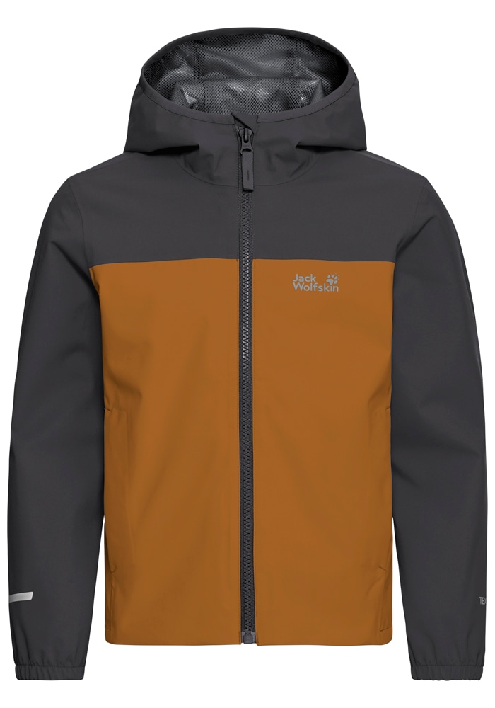 Jack Wolfskin Regenjacke »ADVENTURETRIBE 2L JKT K« atmungsaktiv, wasserdicht, mit Reißverschluss, normale Länge