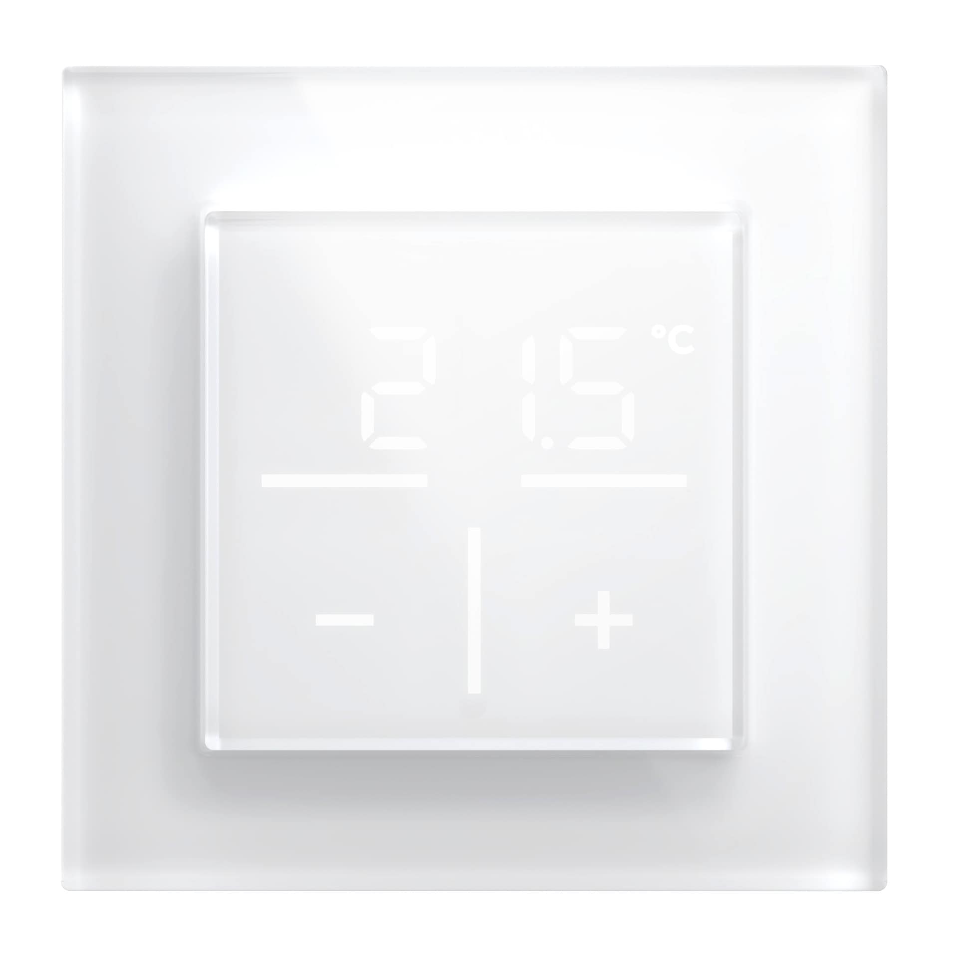 eQ-3 Homematic Bundle IP Glas-Wandthermostat + Glasrahmen 1-fach