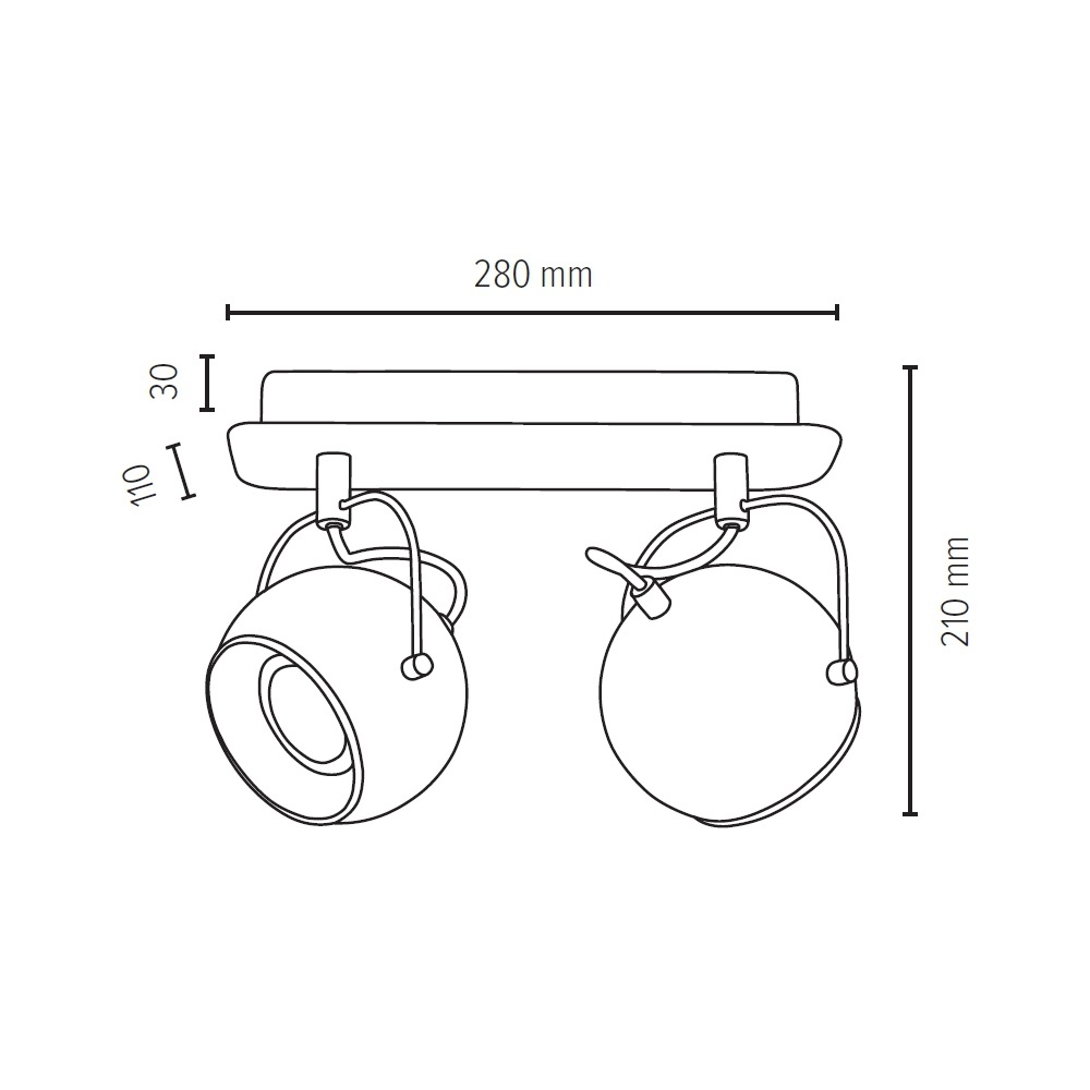 | »BALL«, mit online Jahren LED-Leuchtmittel, flammig-flammig, Light kaufen 2 flexible Garantie SPOT Schwenkbare Inkl. Deckenleuchte und XXL Retrospots 3