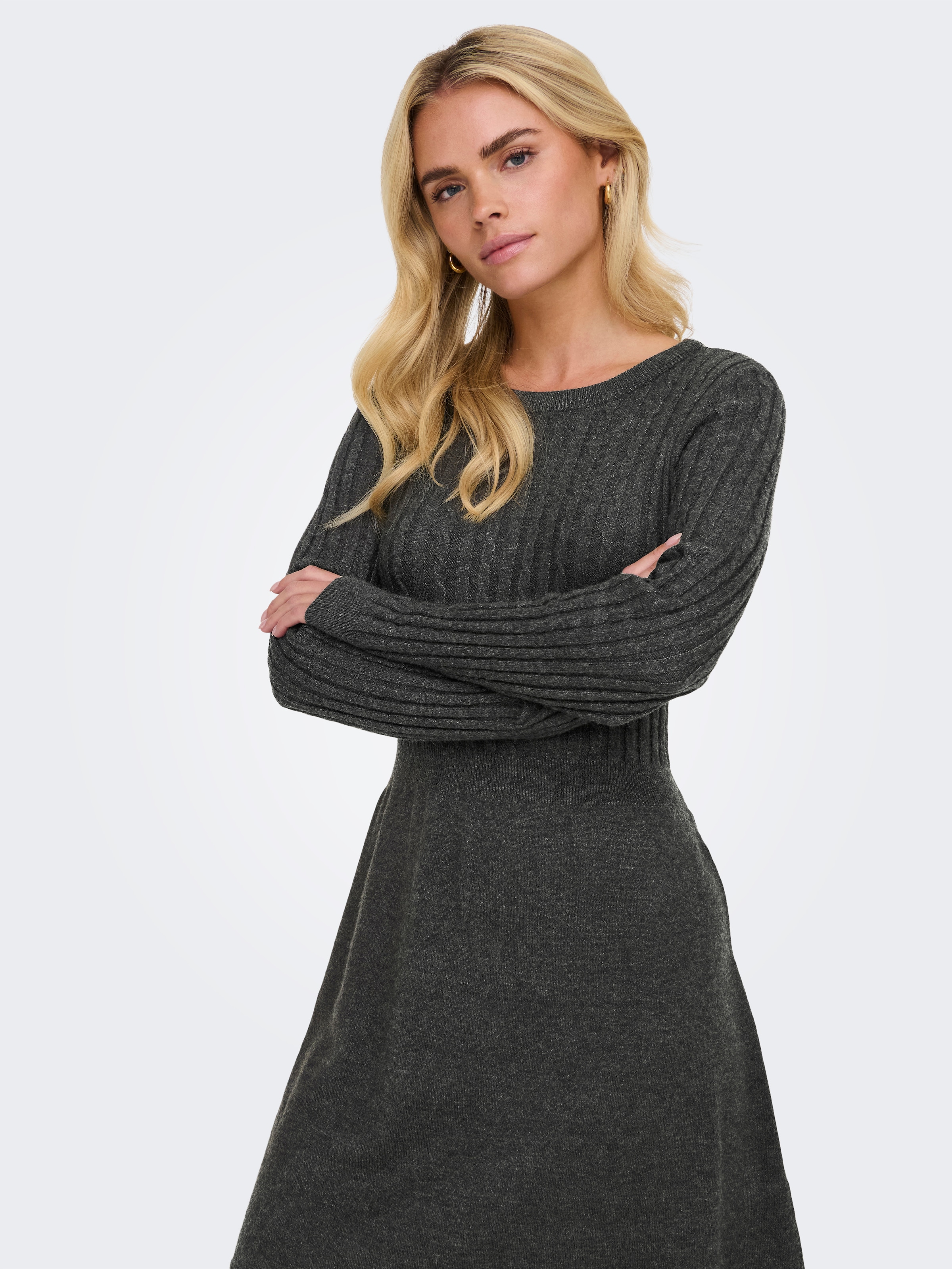 ONLY Strickkleid »ONLFIA LS CABLE DRESS KNT«