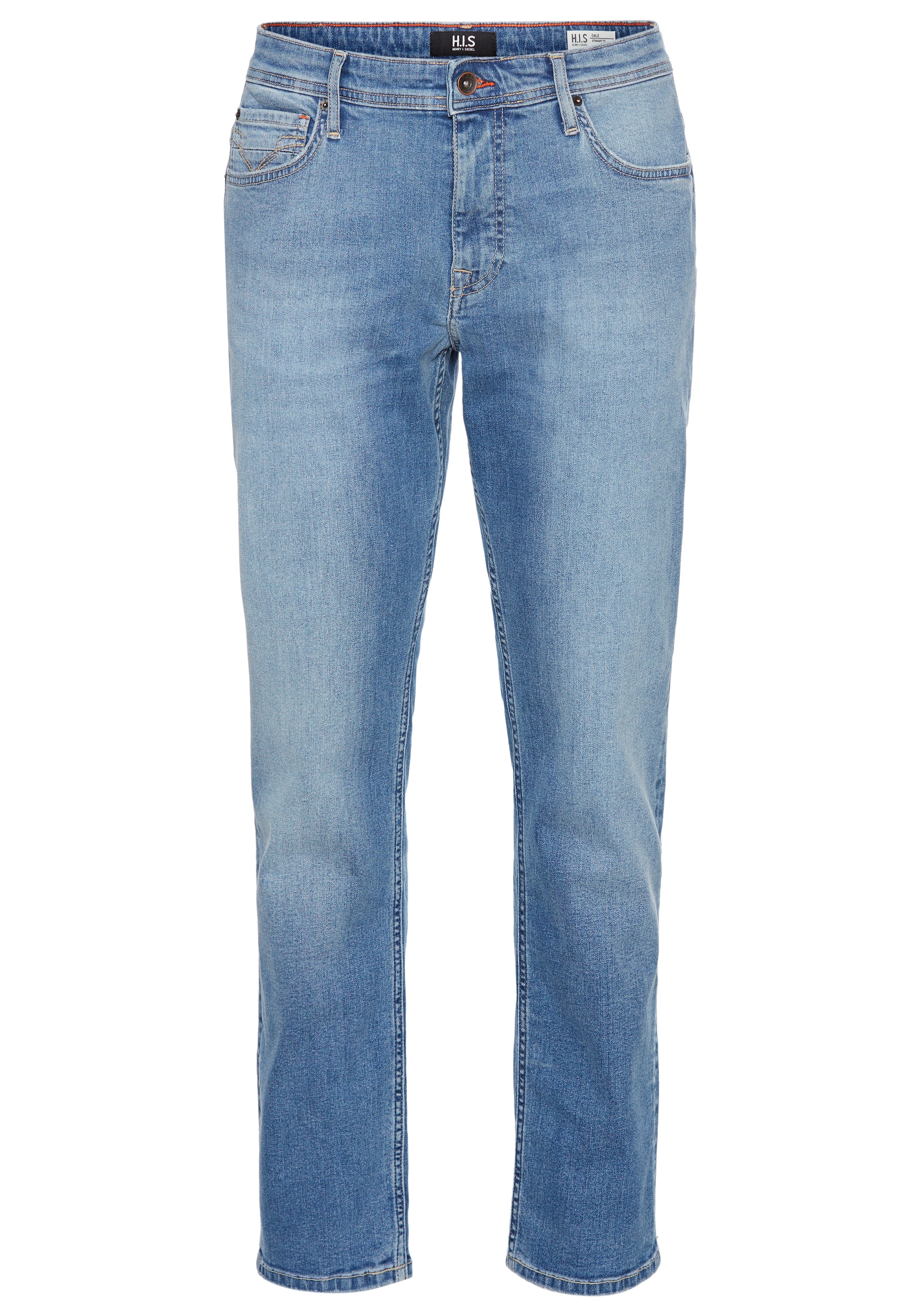 H.I.S Straight-Jeans »NEW DALE«, gerades Bein, mit Used-Effekten, niedrige Leibhöhe