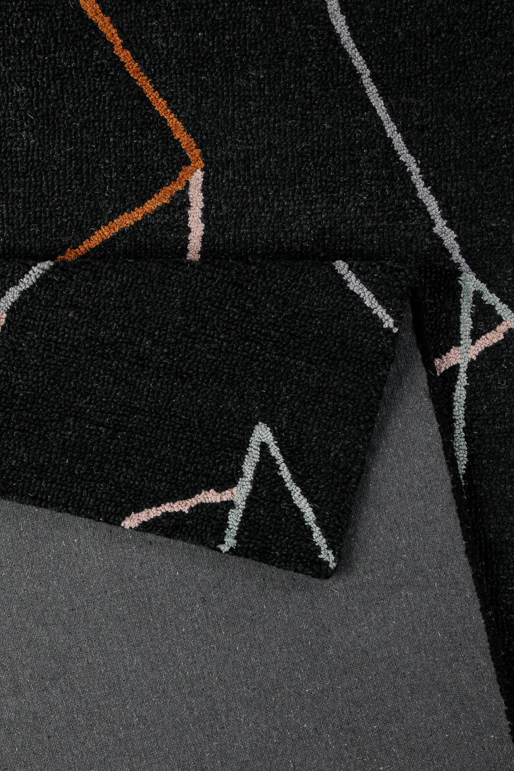 Wecon home Teppich »Nox« rechteckig 6 mm Höhe Wollteppich, abstrakt, hochwertig, handgetuftet, robust, modern