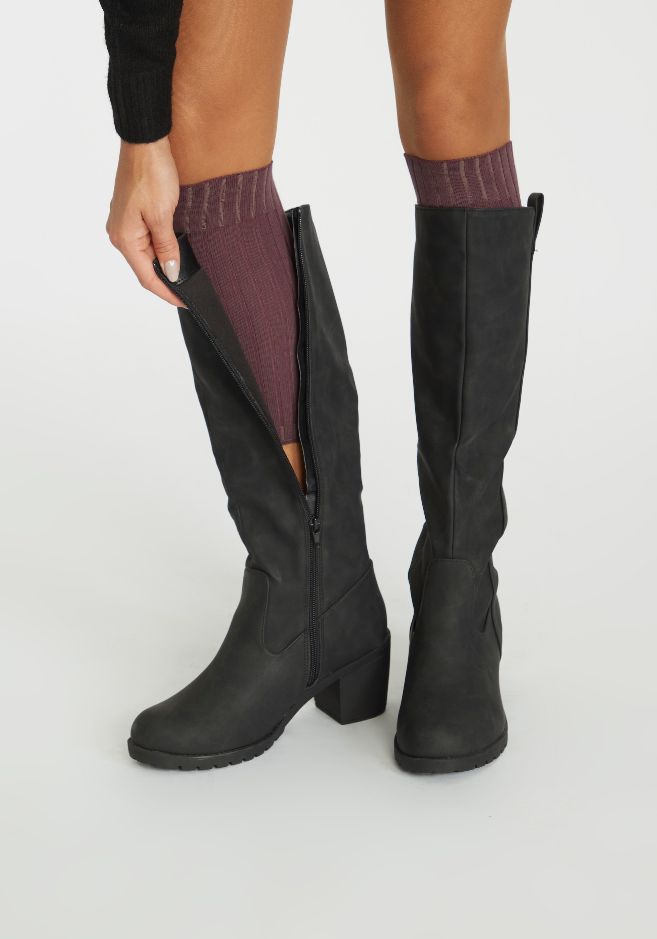 Lavana Stulpensocken, (Packung, 3 Paar), für Stiefel und Boots